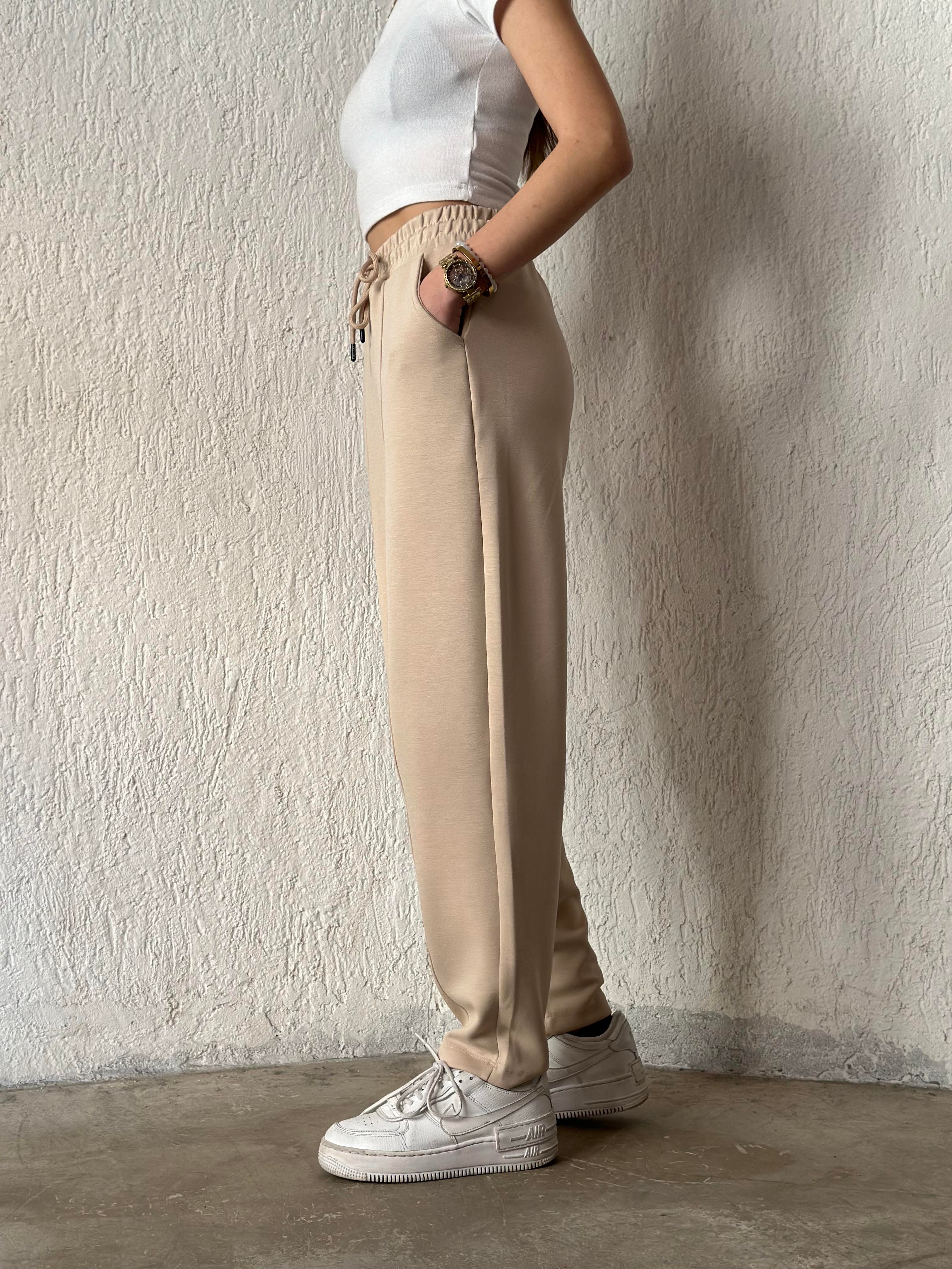 Oysho Şalvar Pantolon - Bej - Dominatrend