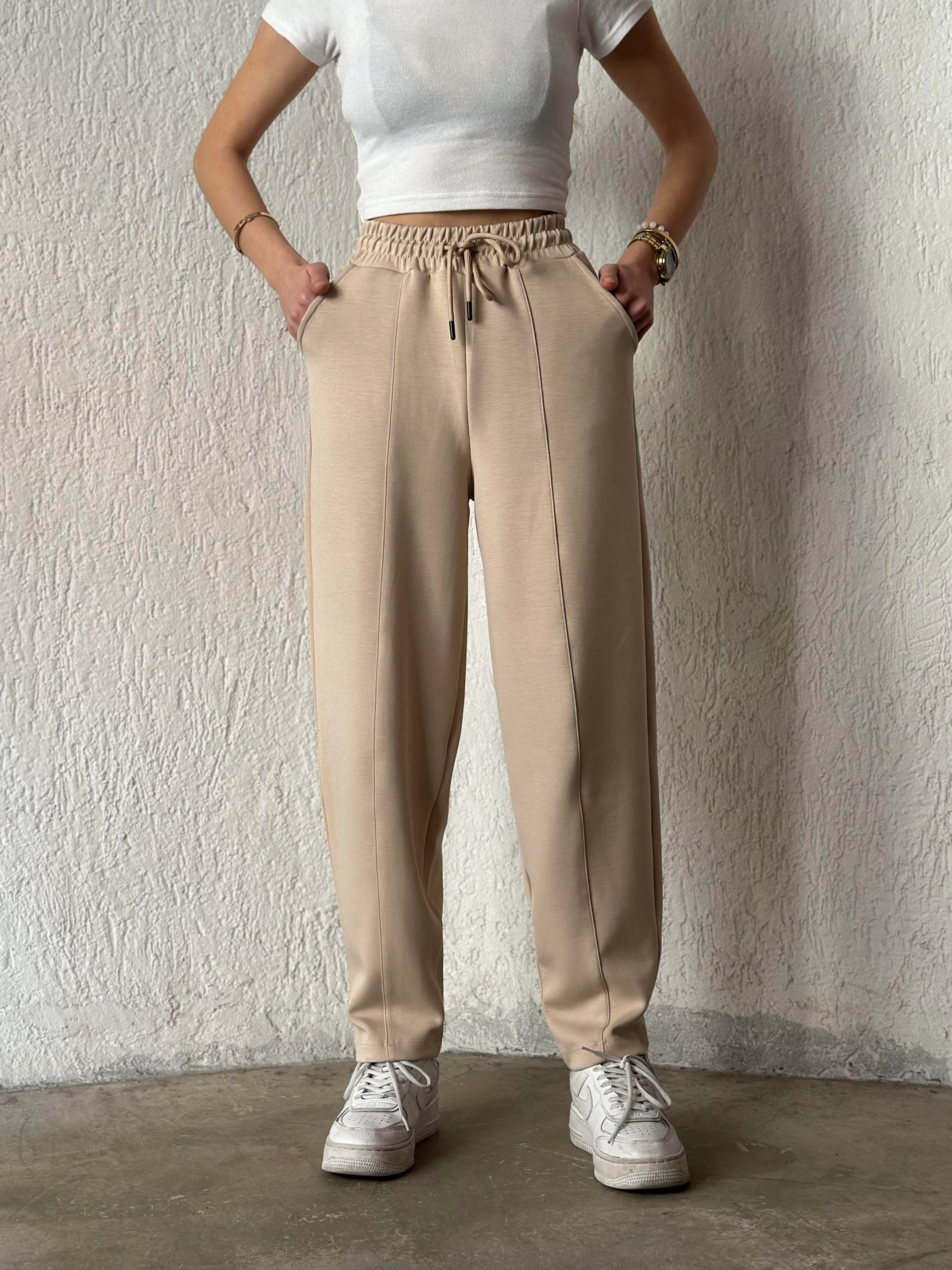 Oysho Şalvar Pantolon - Bej - Dominatrend