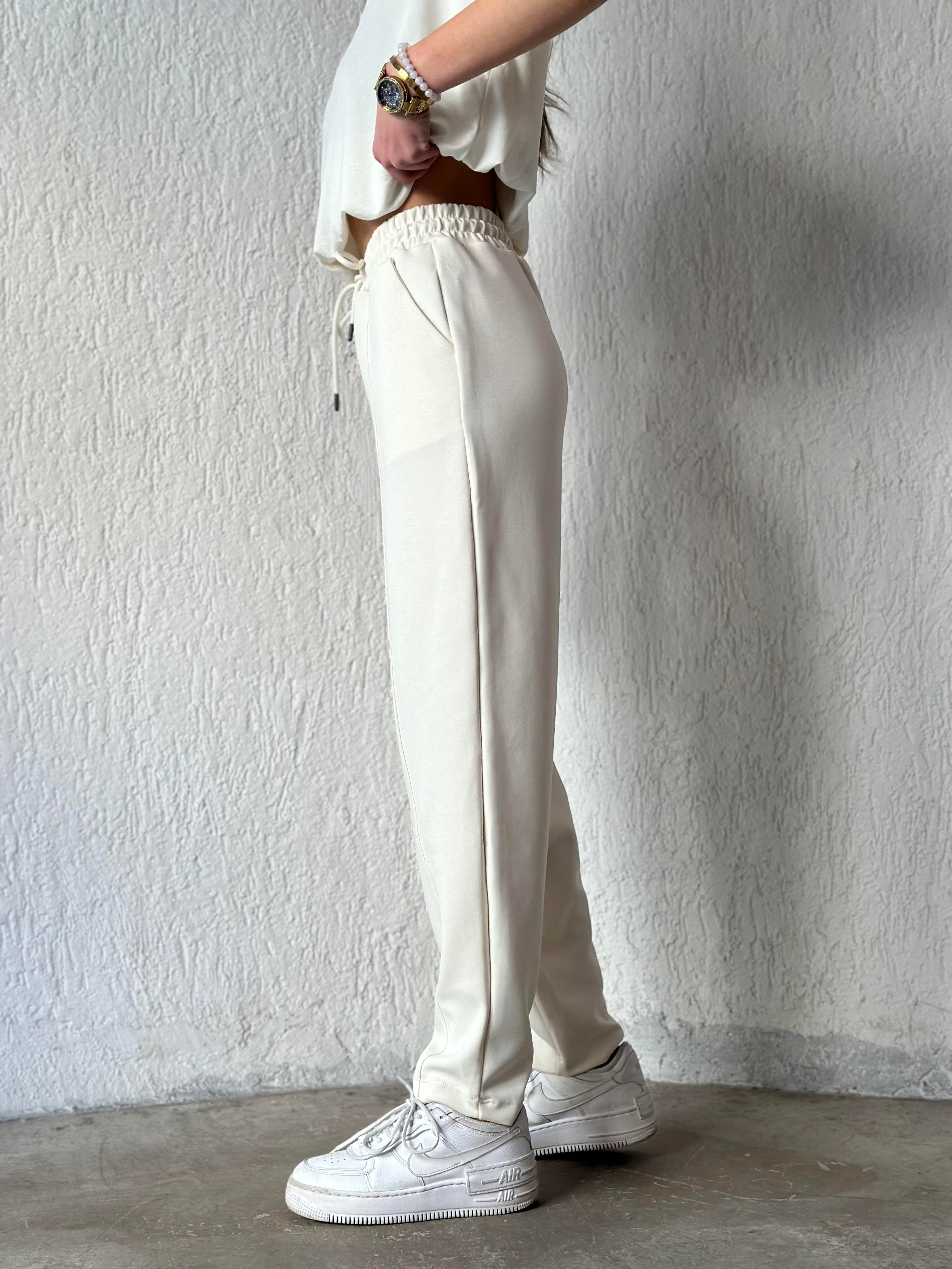 Oysho Şalvar Pantolon - Beyaz - Dominatrend