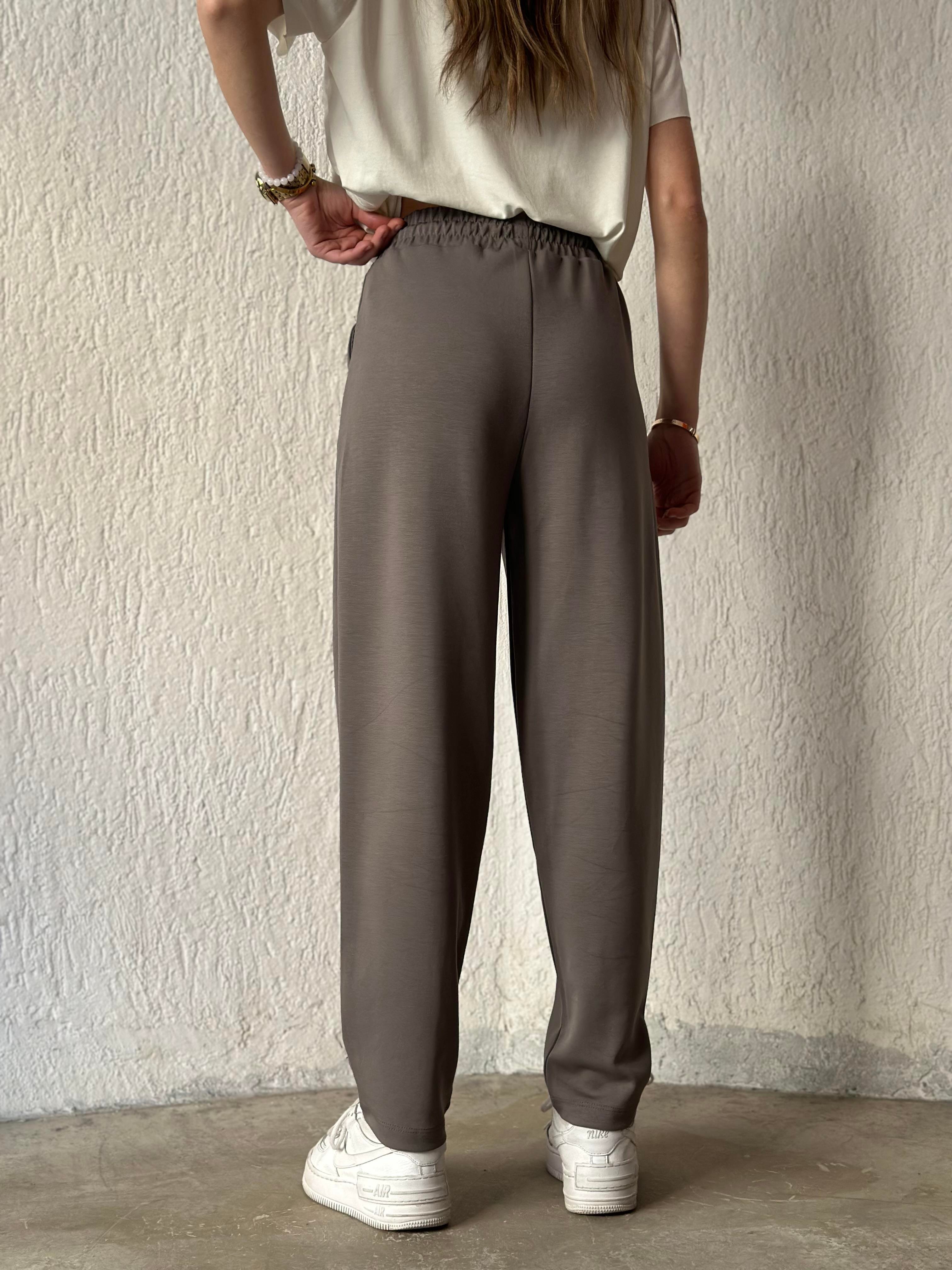 Oysho Şalvar Pantolon - Gri - Dominatrend
