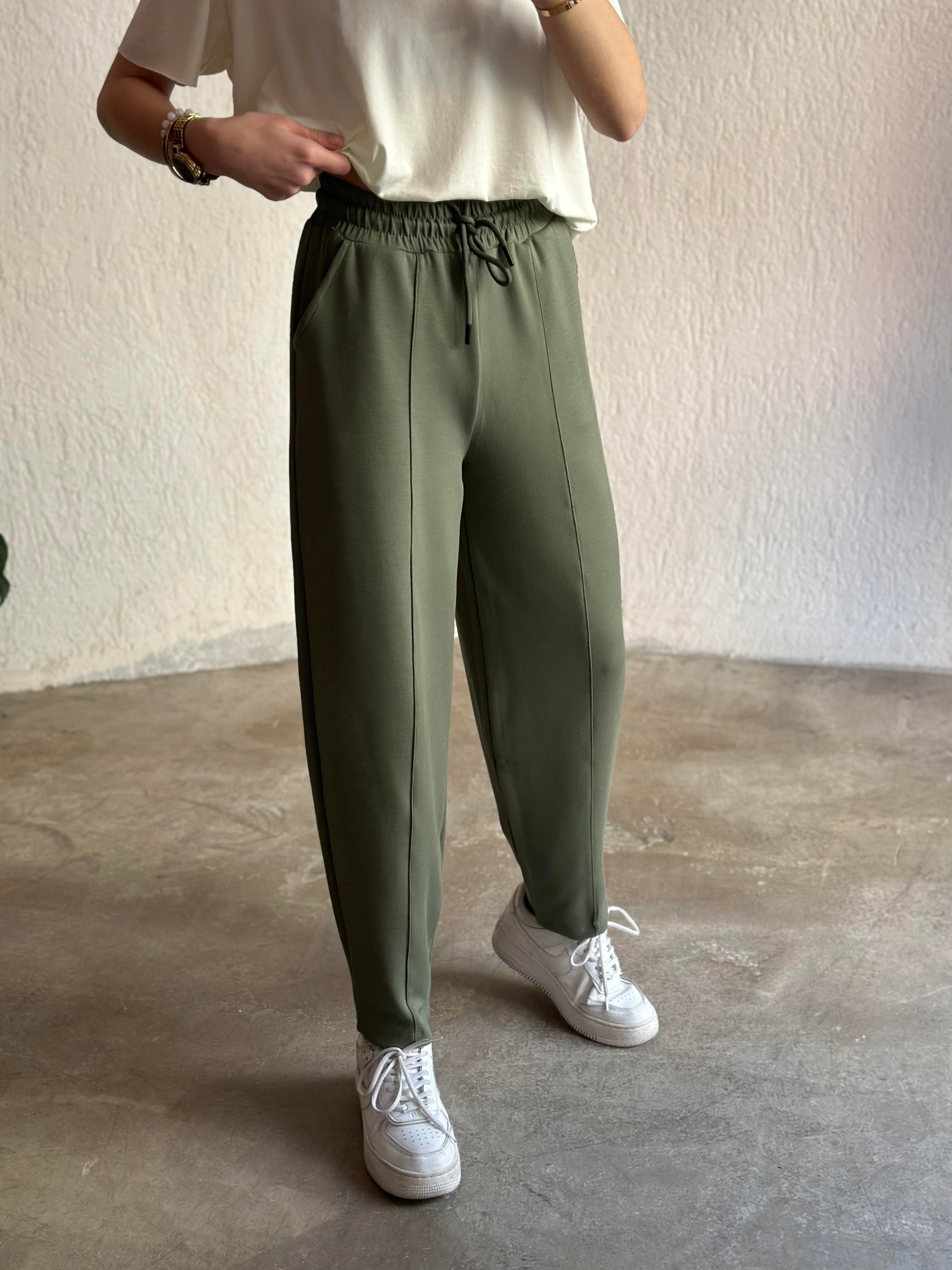 Oysho Şalvar Pantolon - Haki - Dominatrend