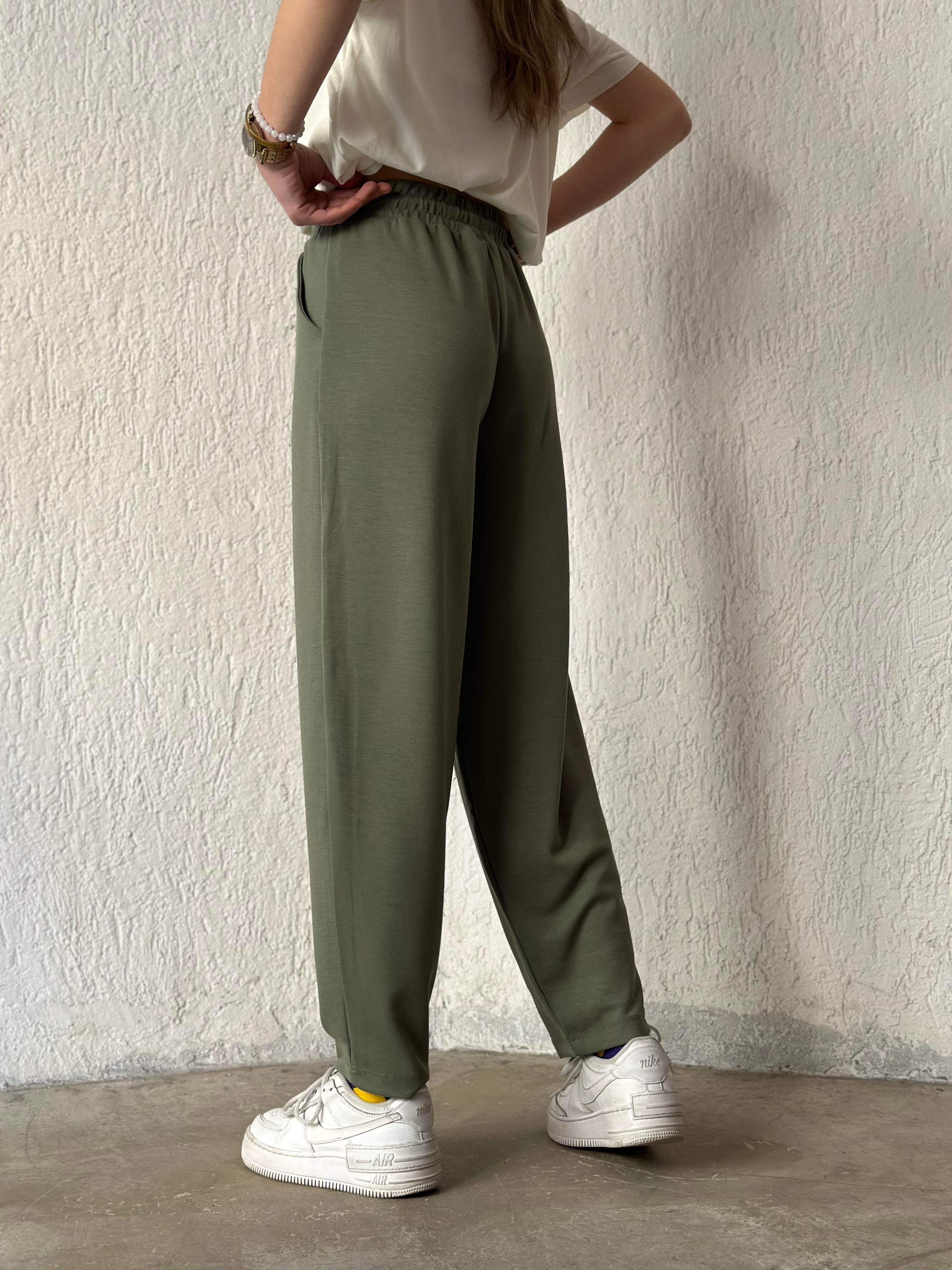 Oysho Şalvar Pantolon - Haki - Dominatrend