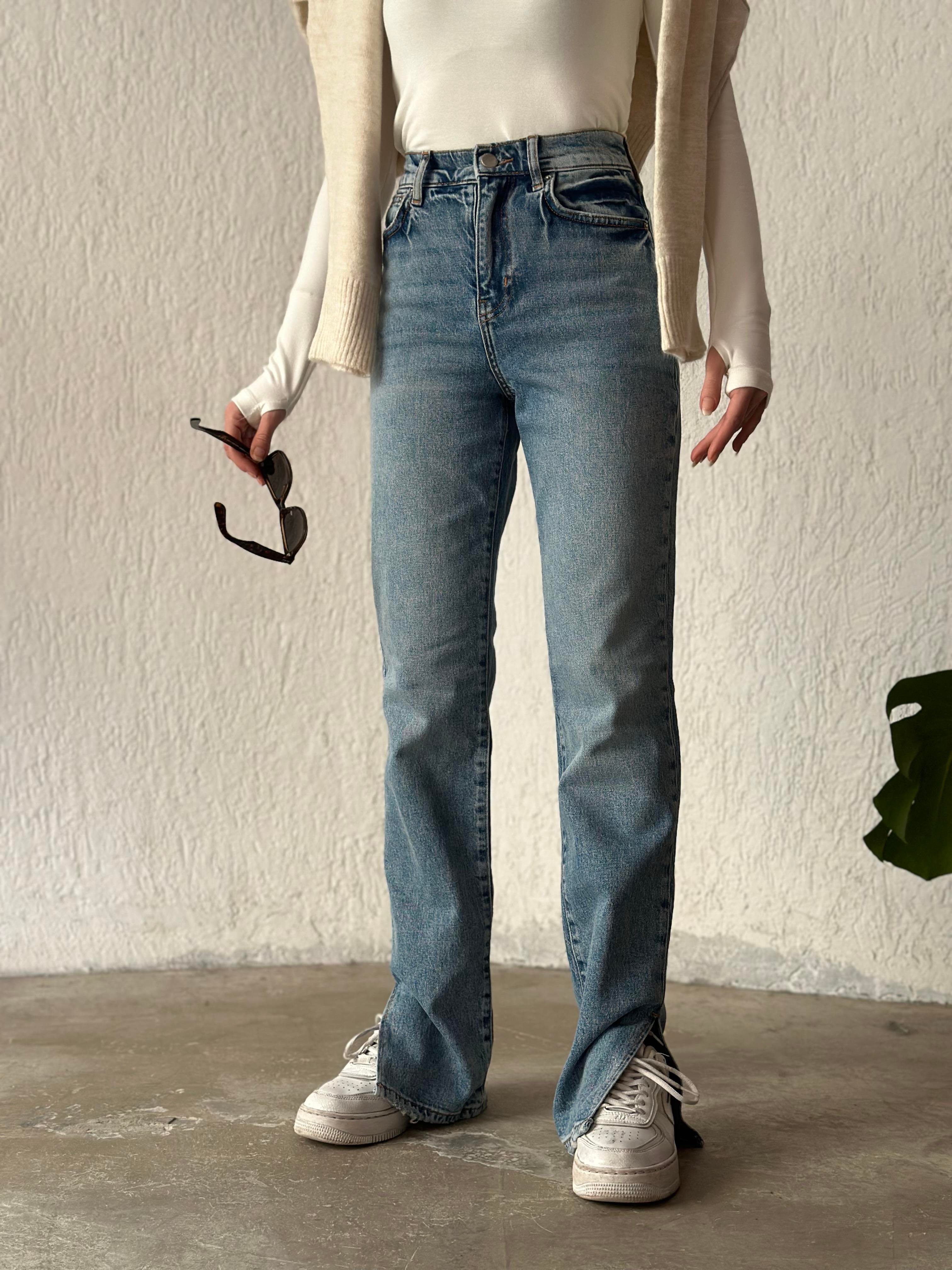 Paça Detay Orj. Düz Kesim Jean - Dominatrend