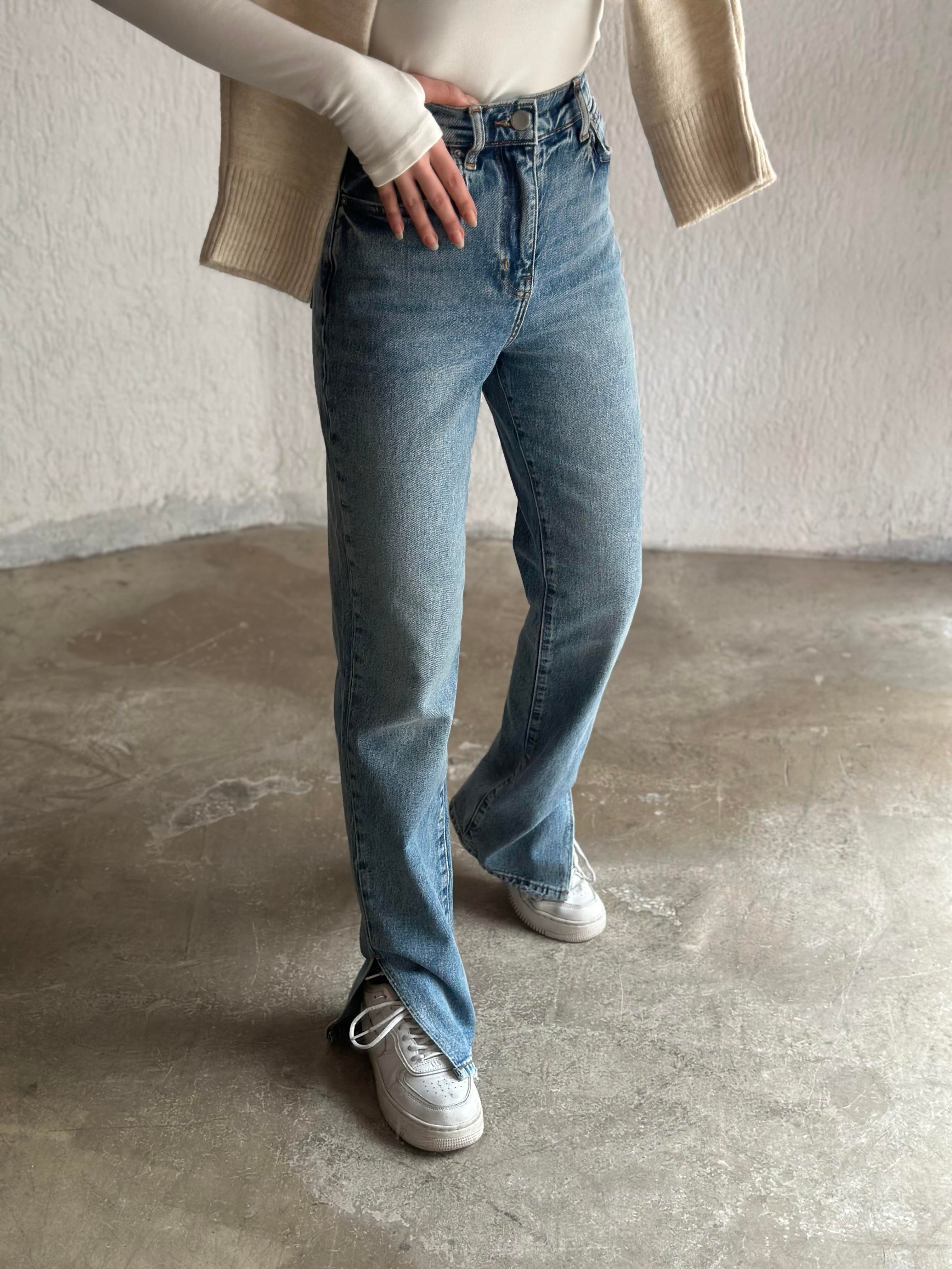 Paça Detay Orj. Düz Kesim Jean - Dominatrend