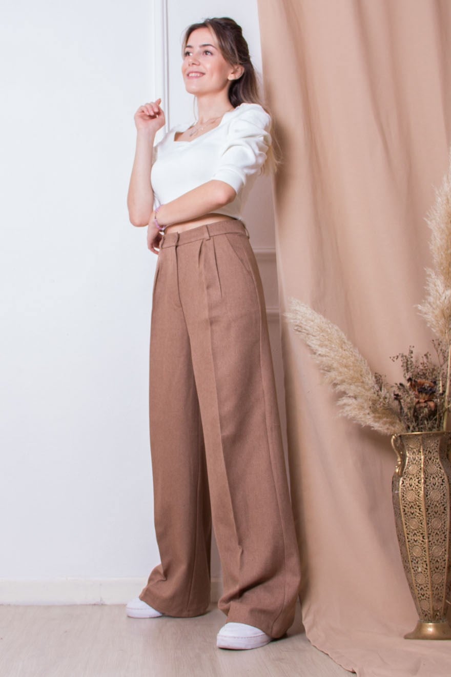 Palazzo Pantolon - Camel - Dominatrend
