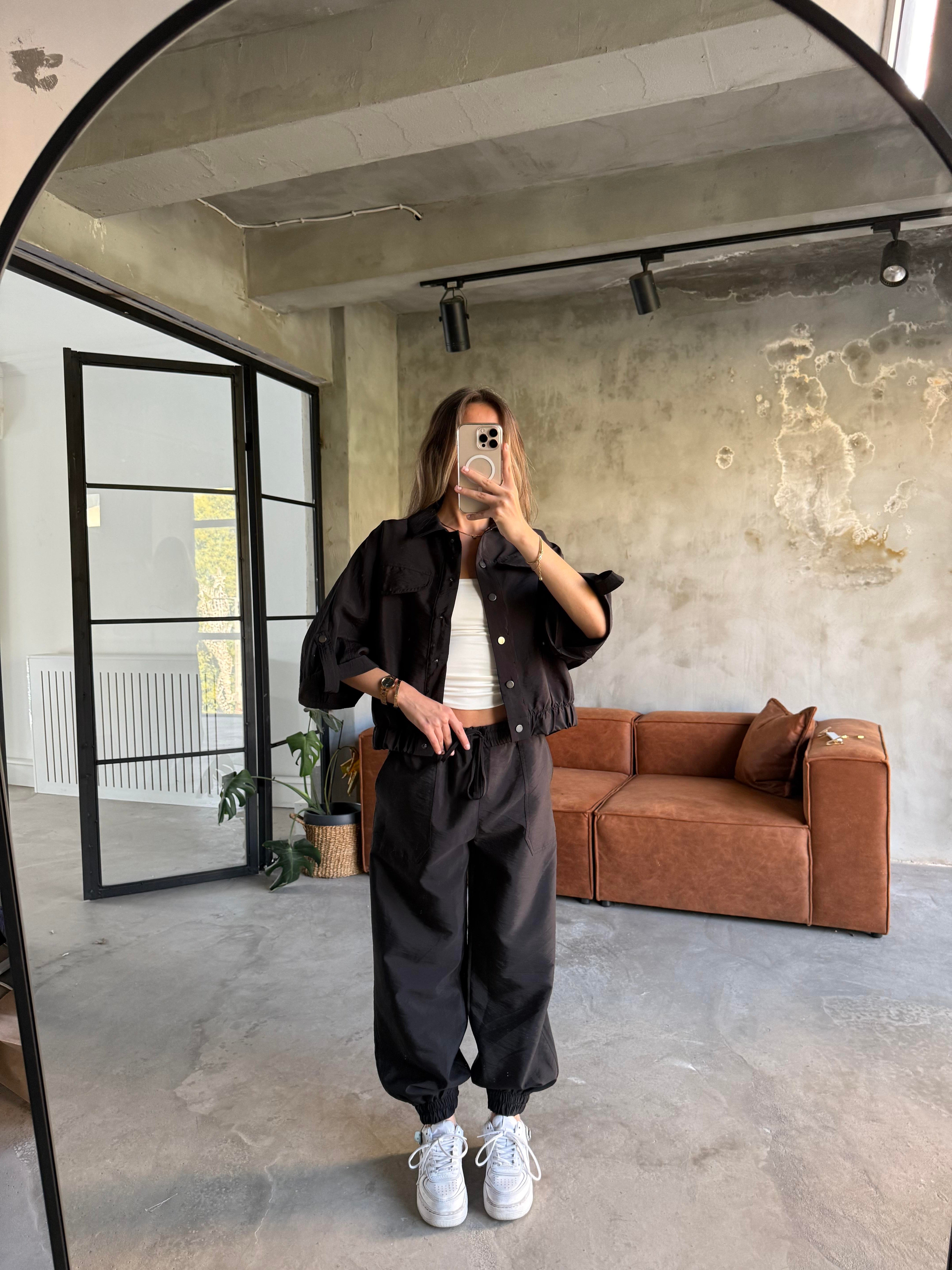 Paraşüt Kumaş Ceket Jogger Takım - Dominatrend