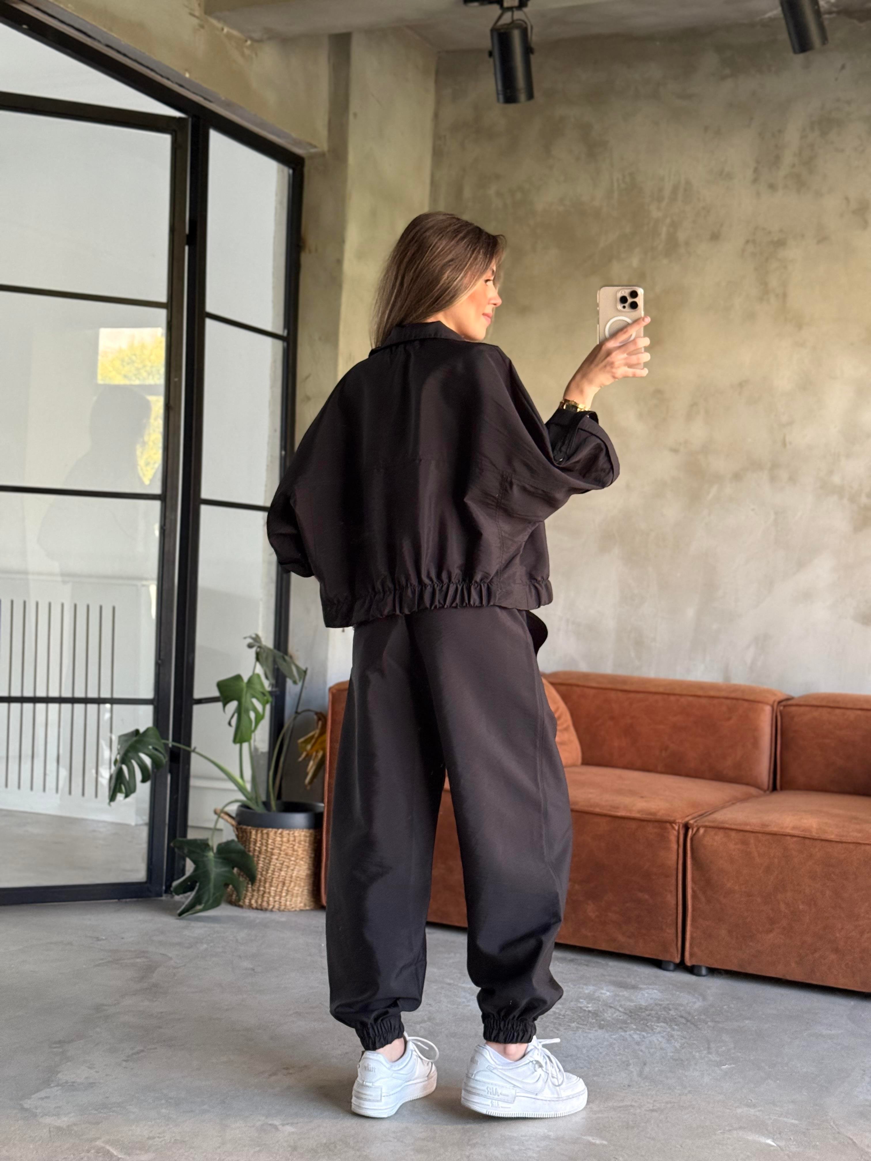 Paraşüt Kumaş Ceket Jogger Takım - Dominatrend