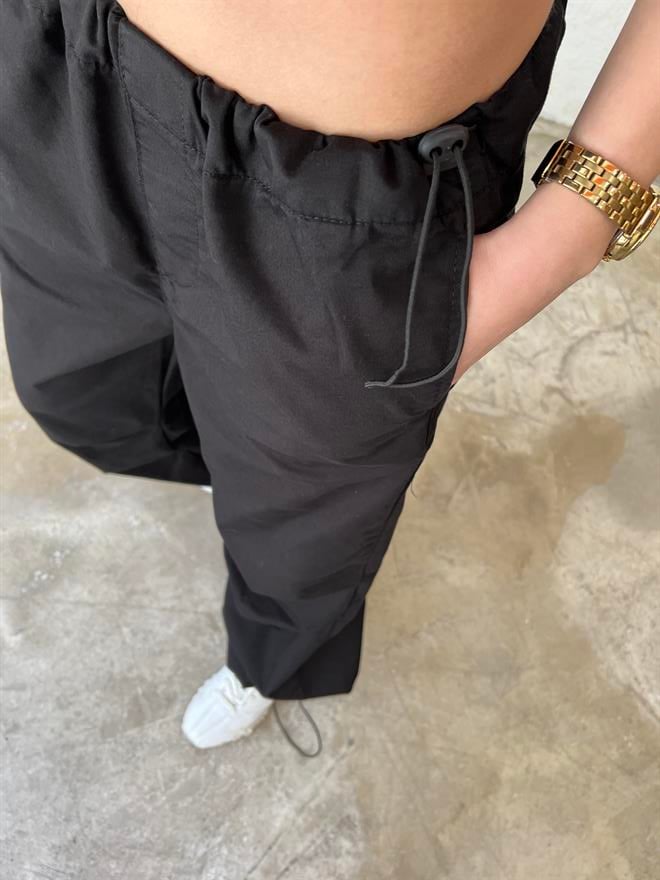 Paraşüt Pantolon - Siyah - Dominatrend