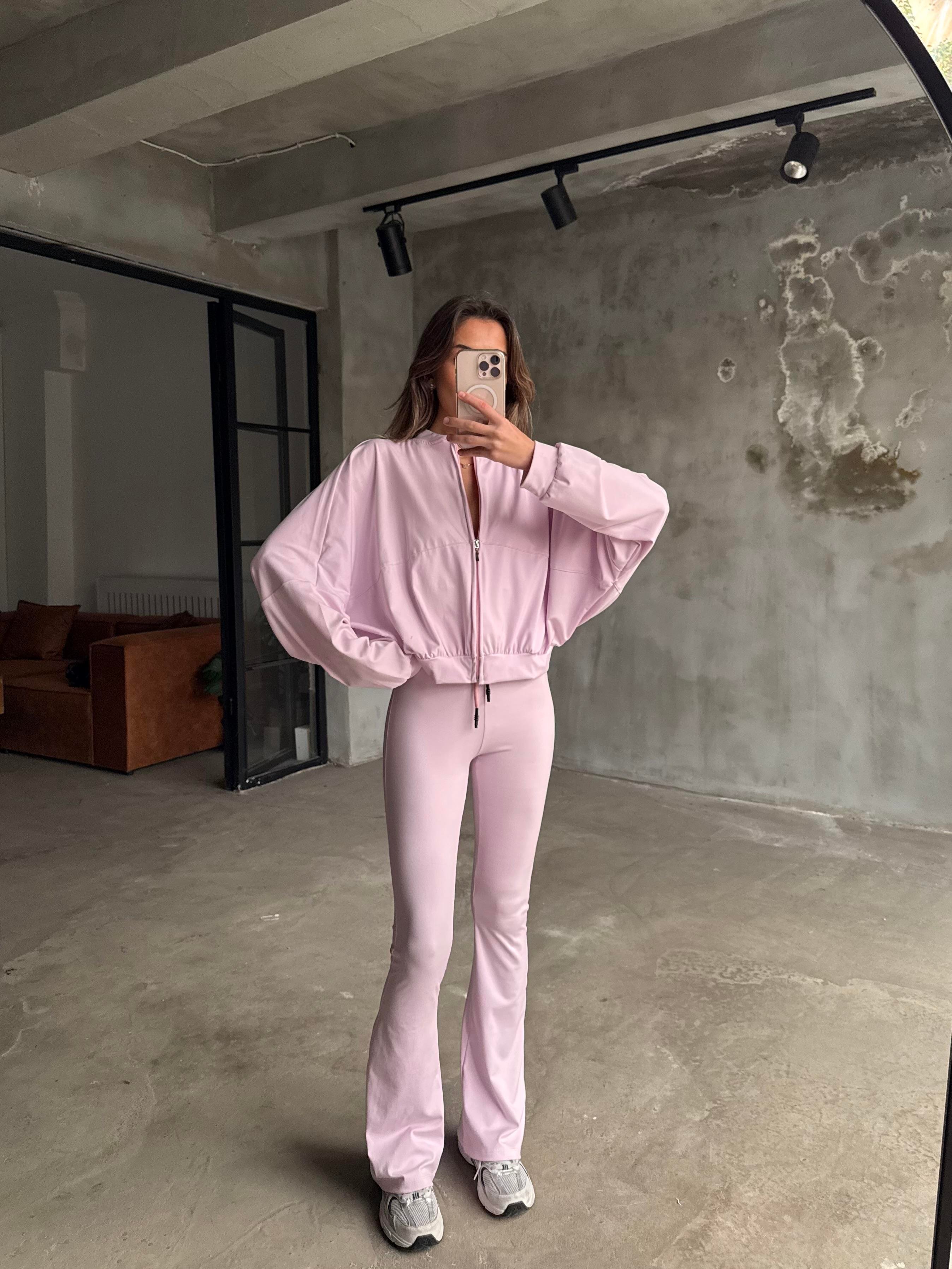 Pembe İspanyol Taytlı Takım - Dominatrend