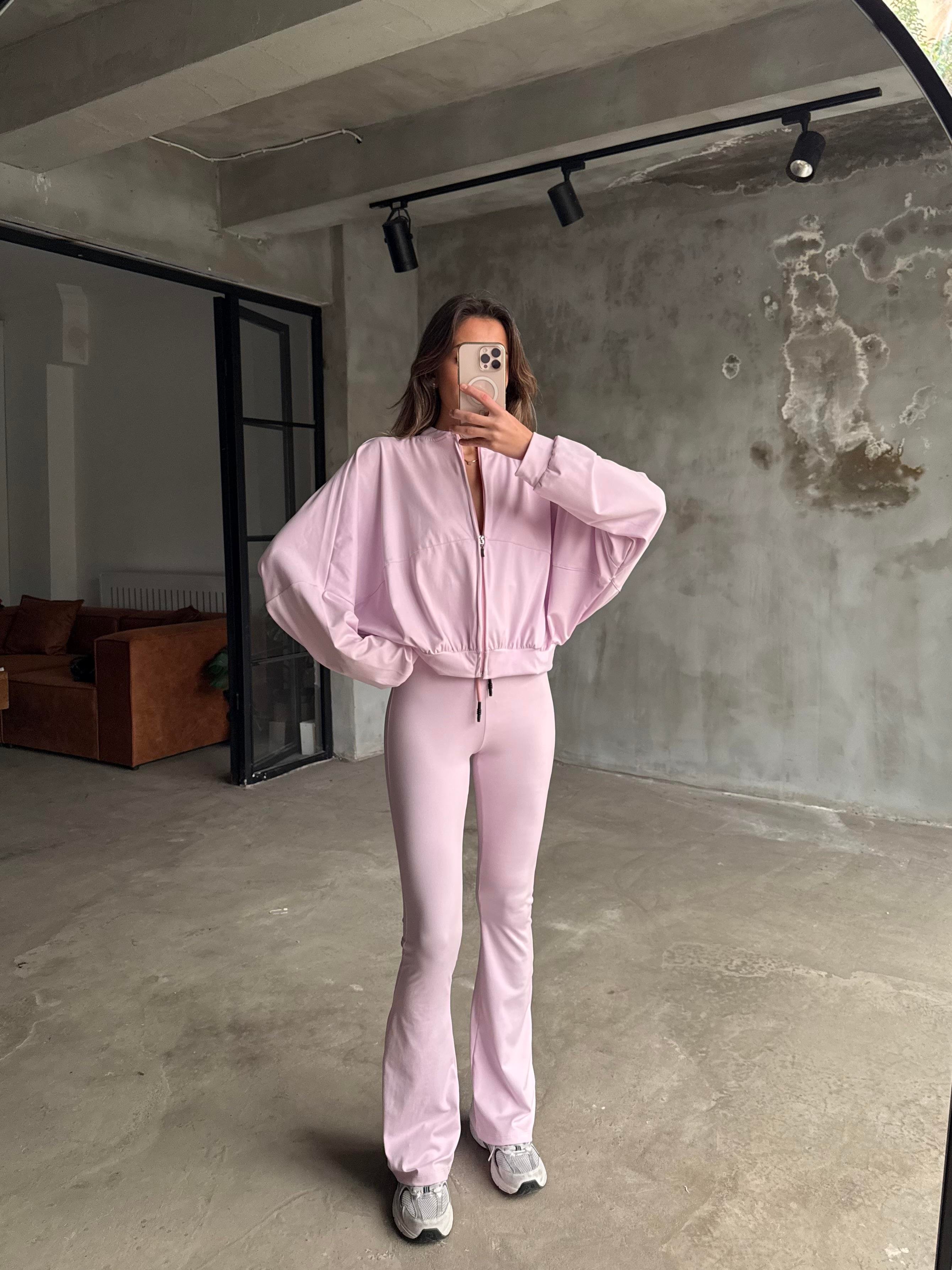 Pembe İspanyol Taytlı Takım - Dominatrend