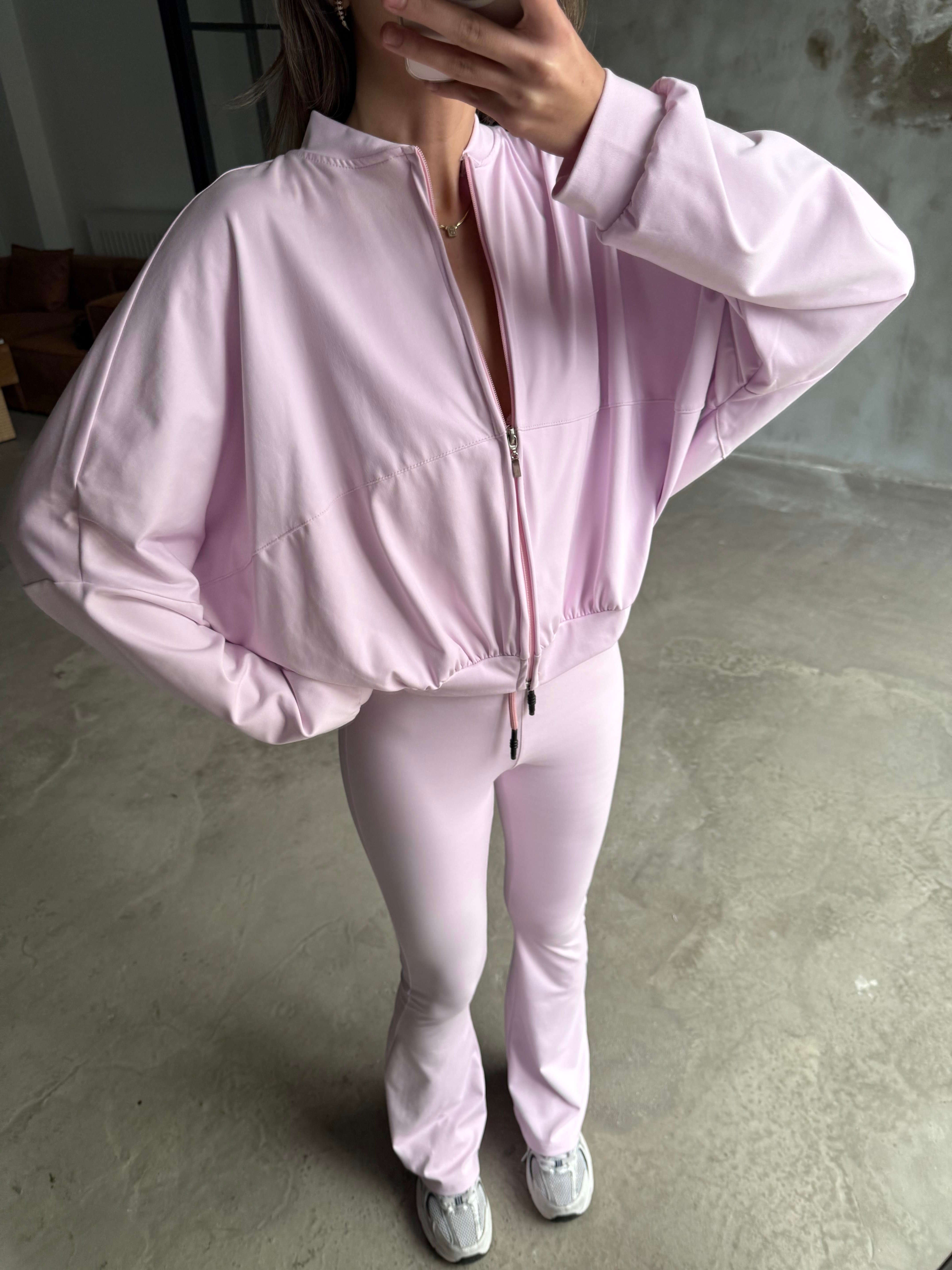 Pembe İspanyol Taytlı Takım - Dominatrend