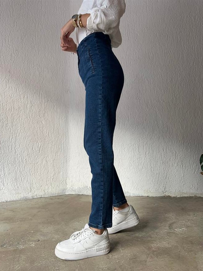 Pensli Havuç Jean - Lacivert - Dominatrend