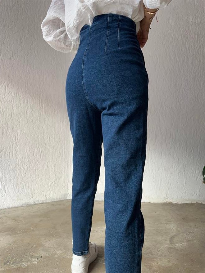 Pensli Havuç Jean - Lacivert - Dominatrend
