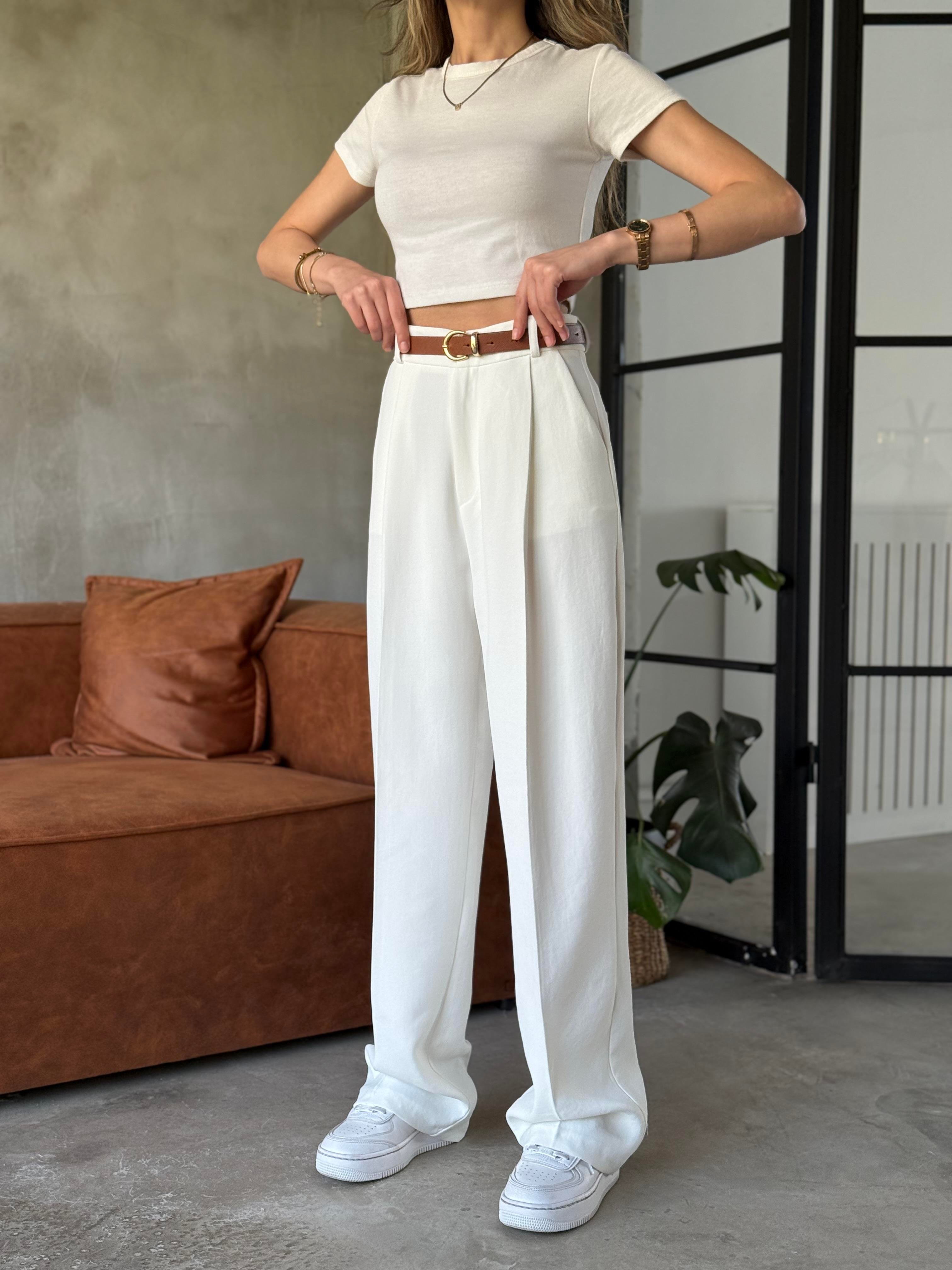 Perry Premium Pensli Palazzo Beyaz - Dominatrend