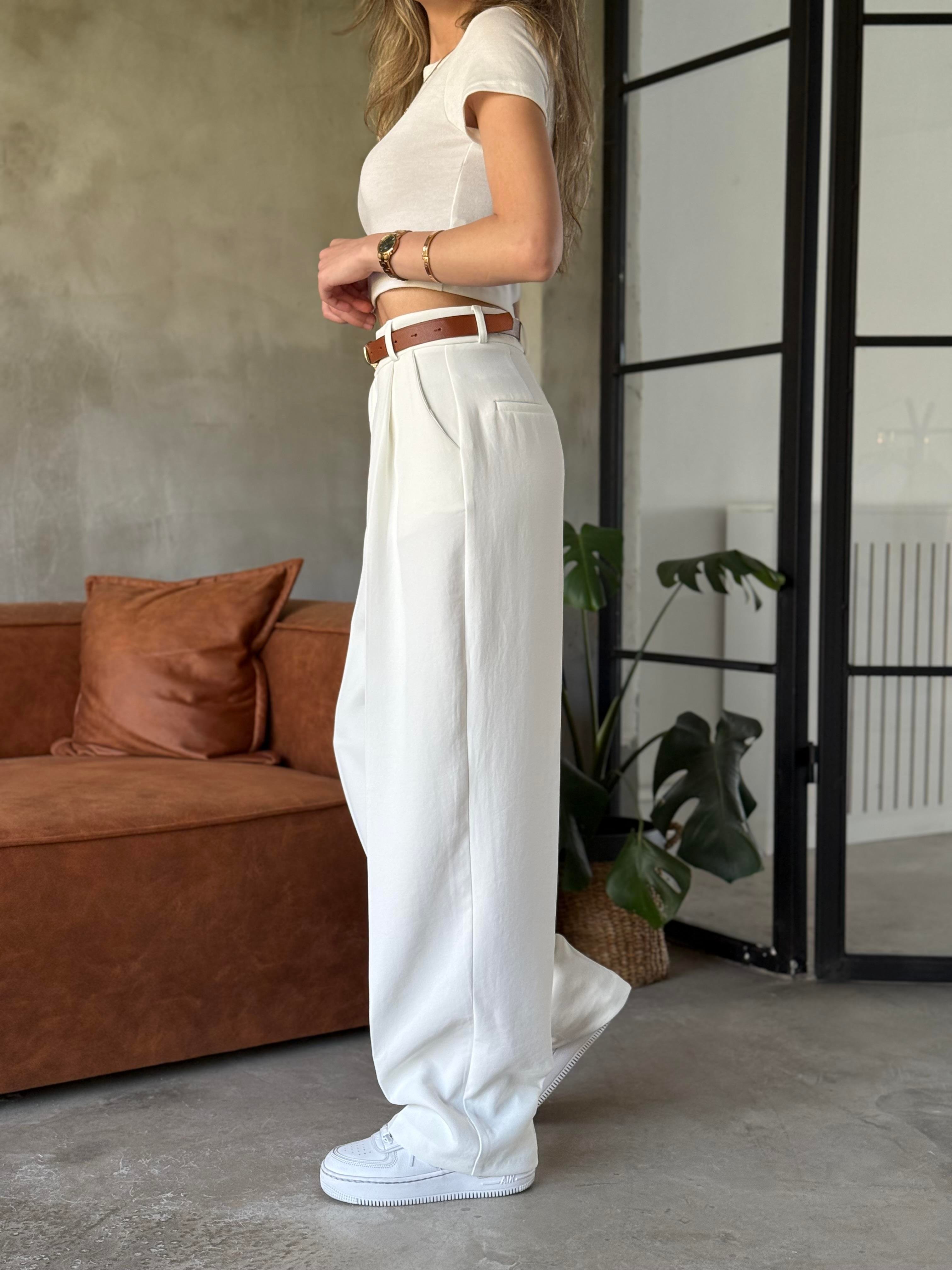 Perry Premium Pensli Palazzo Beyaz - Dominatrend