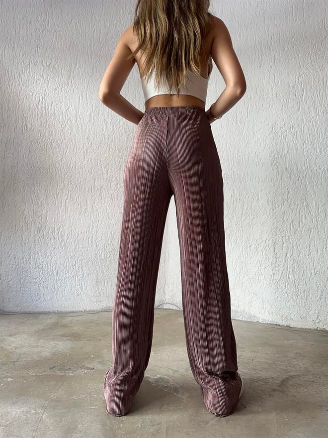 Piliseli Pantolon - Bakır - Dominatrend