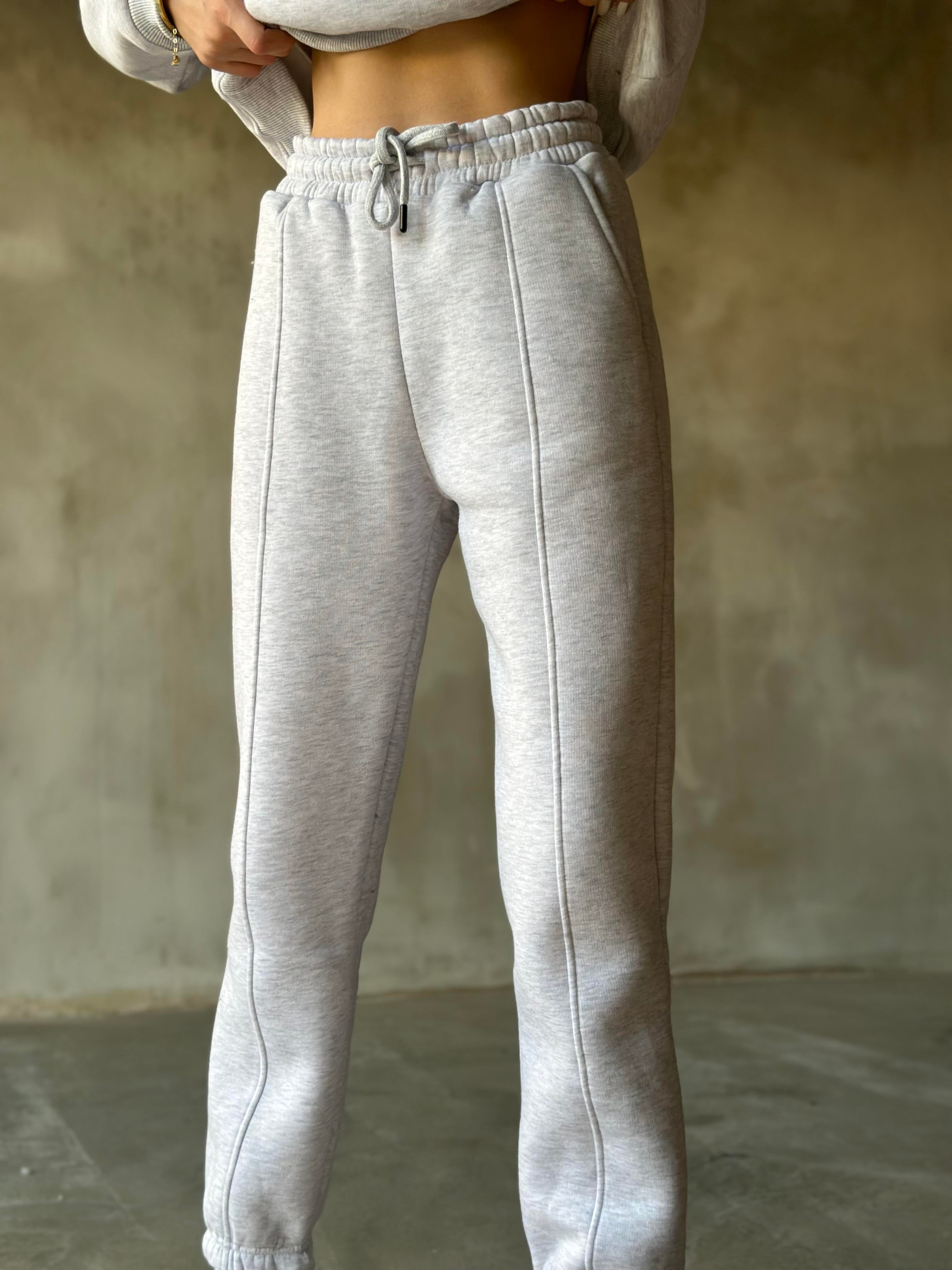 Polo Yaka Jogger Eşofman Takmı - Gri - Dominatrend