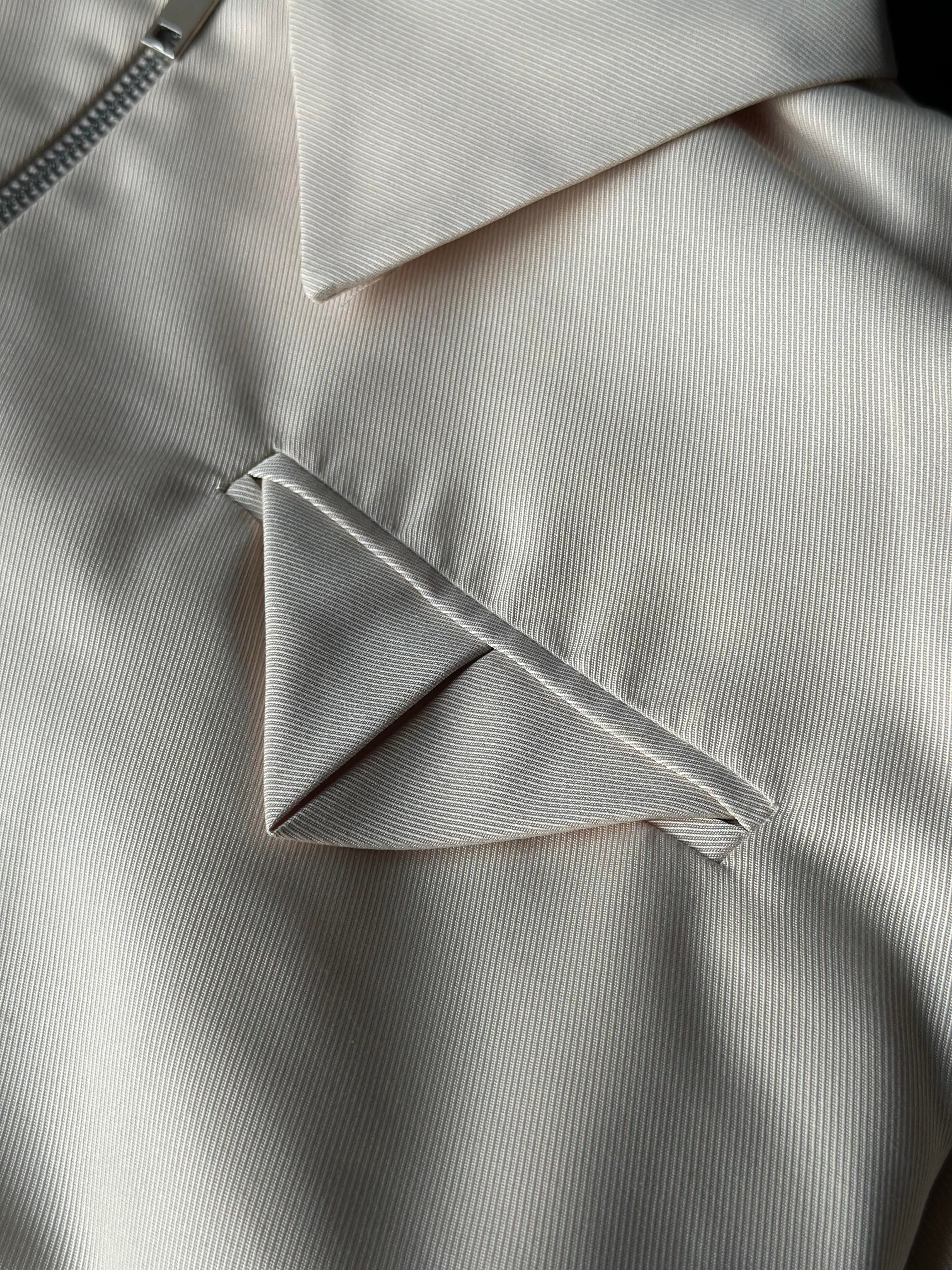 Premium Astarlı Bomber Ceket - Krem - Dominatrend