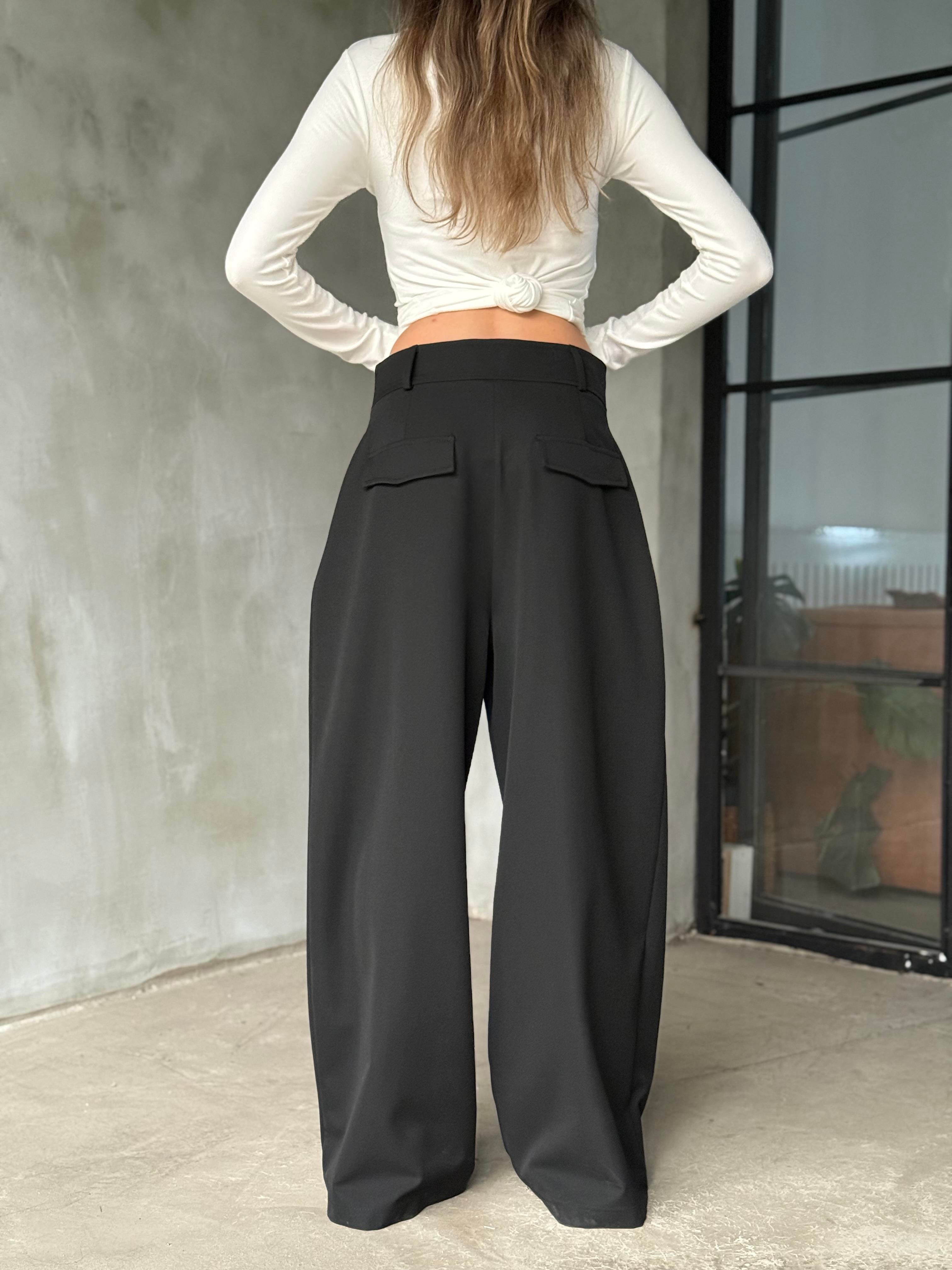 Premium Deep Palazzo Siyah - Dominatrend