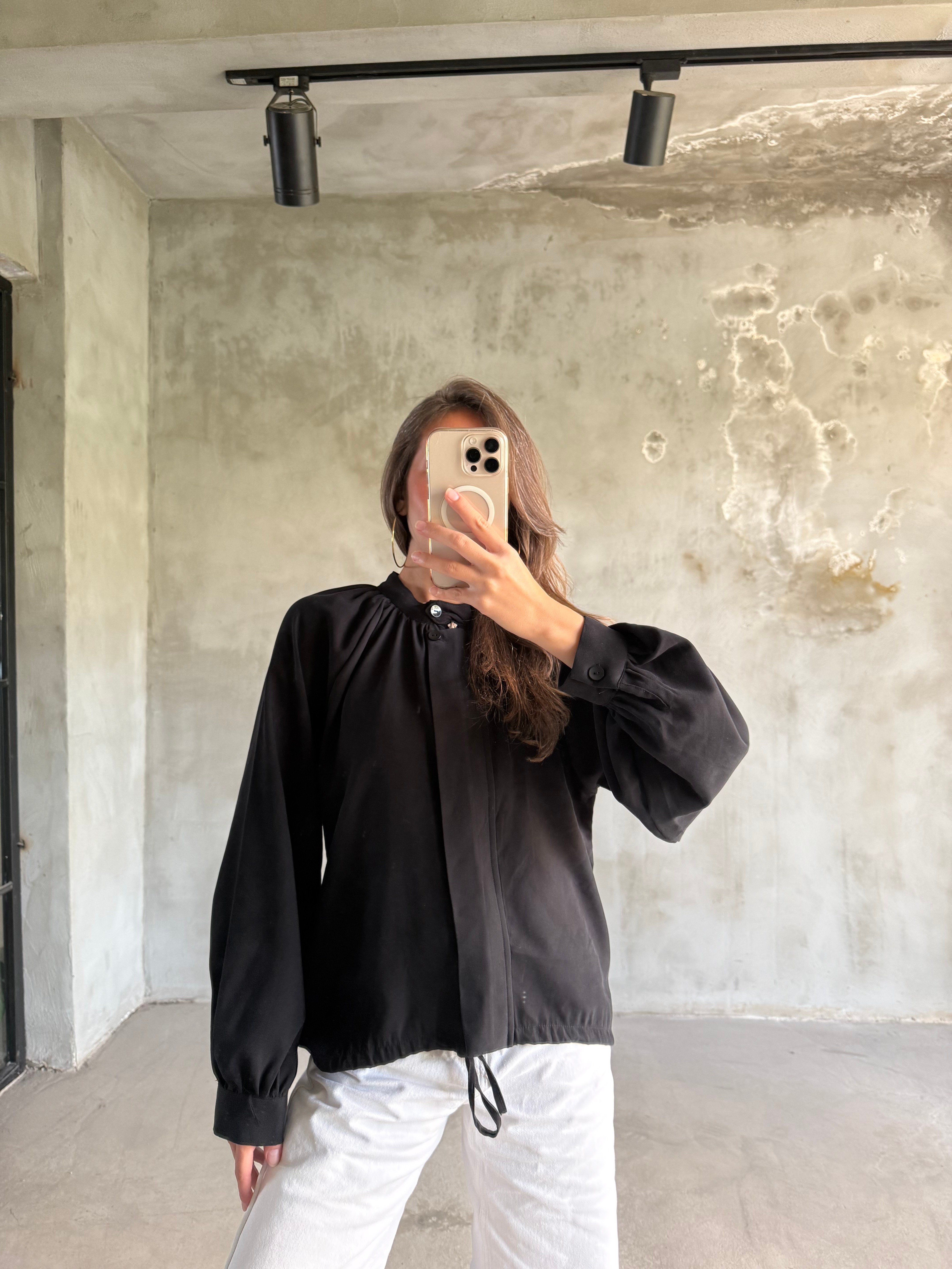 Premium Tensel Bomber Ceket - Siyah - Dominatrend