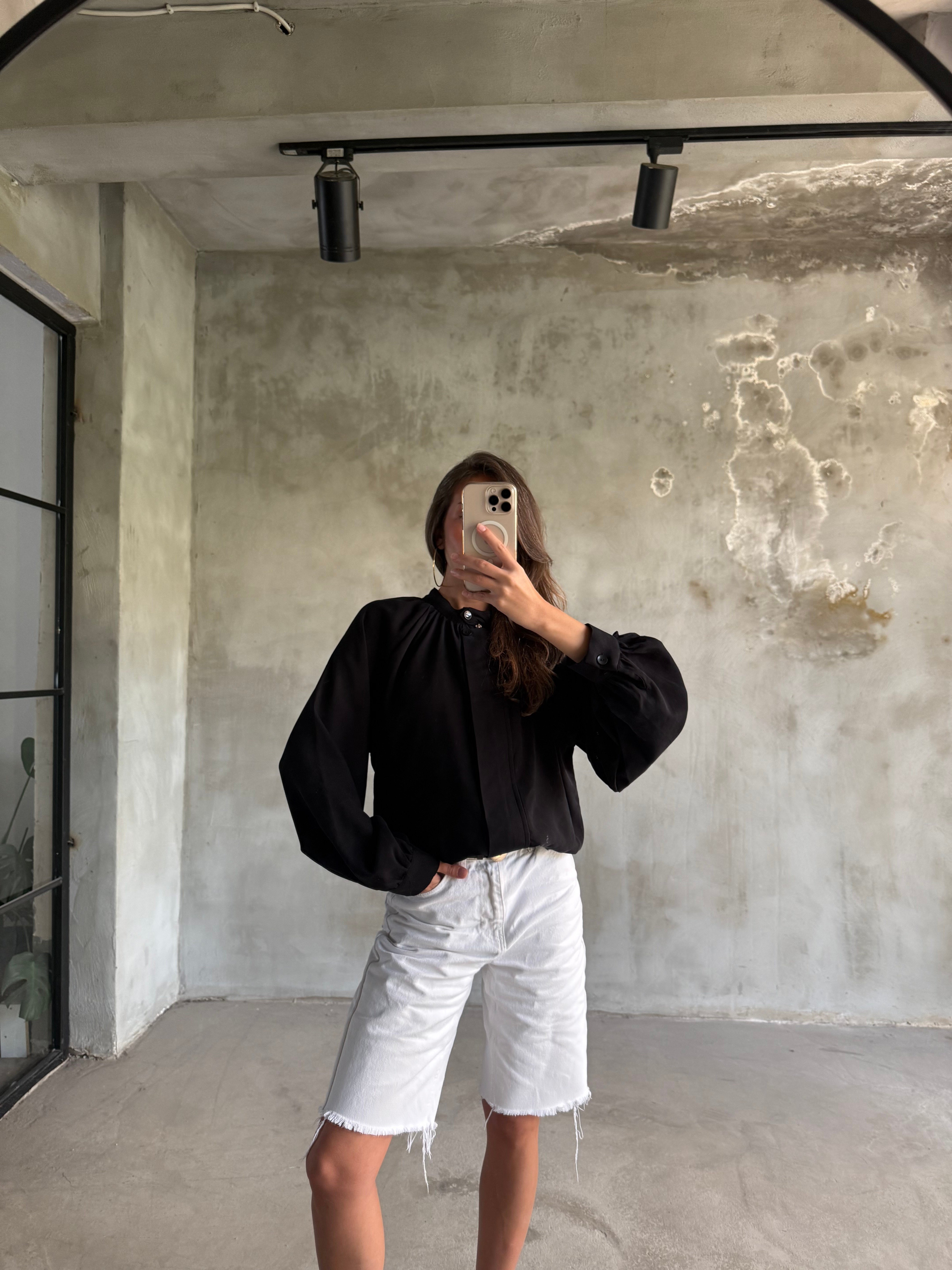 Premium Tensel Bomber Ceket - Siyah - Dominatrend
