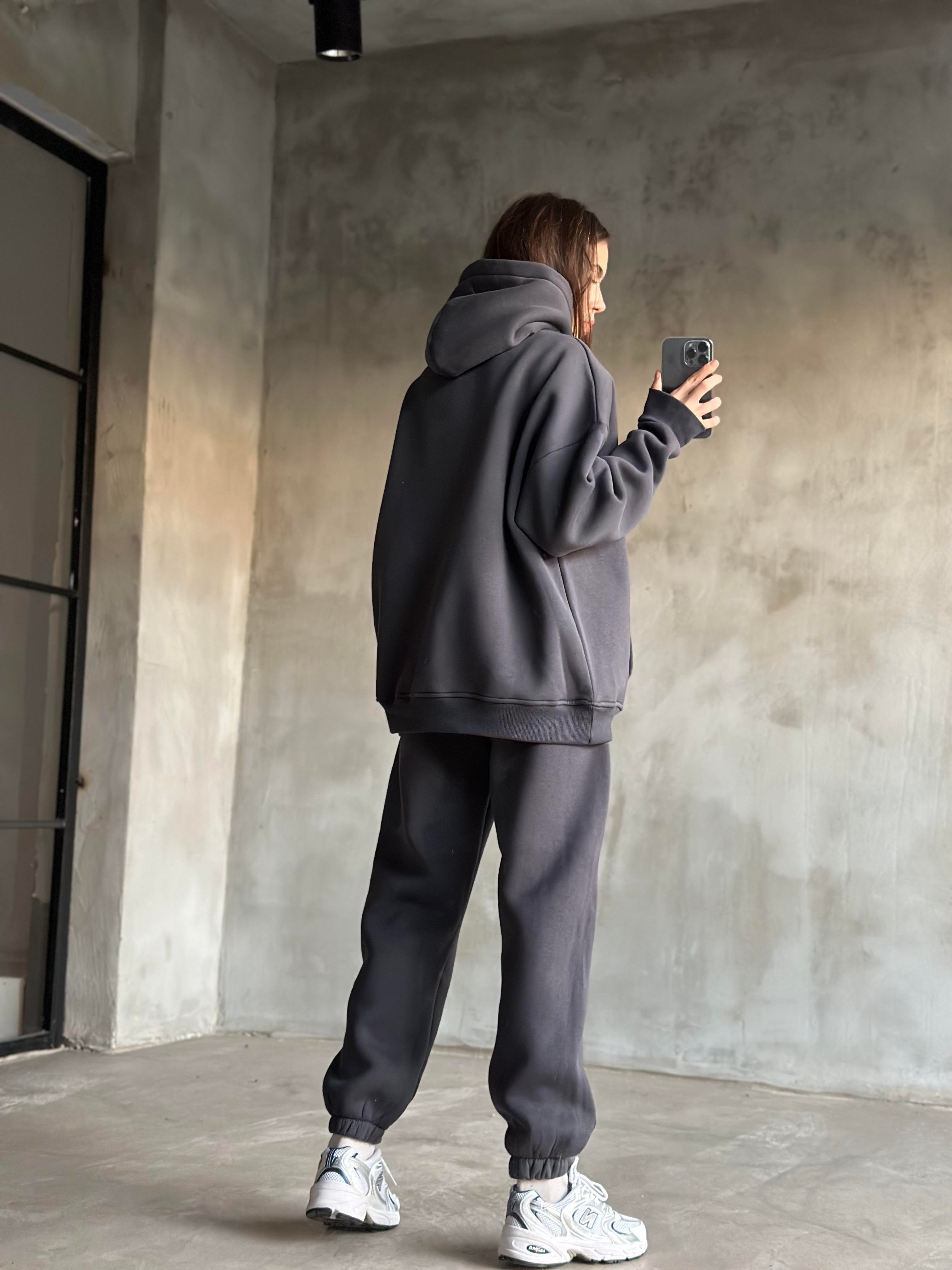 Rope Unisex Oversize Takım - Antrasit - Dominatrend