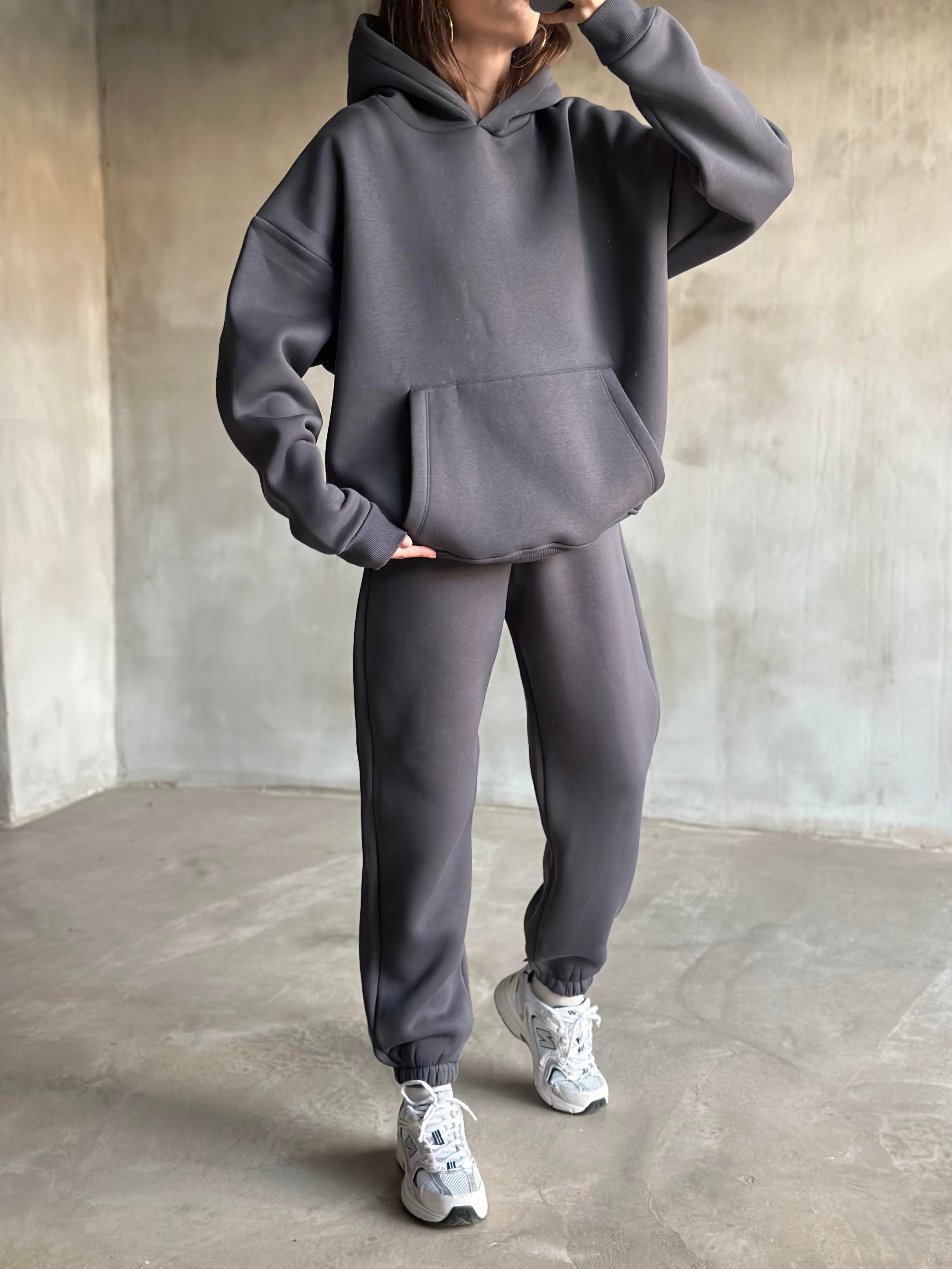 Rope Unisex Oversize Takım - Antrasit - Dominatrend