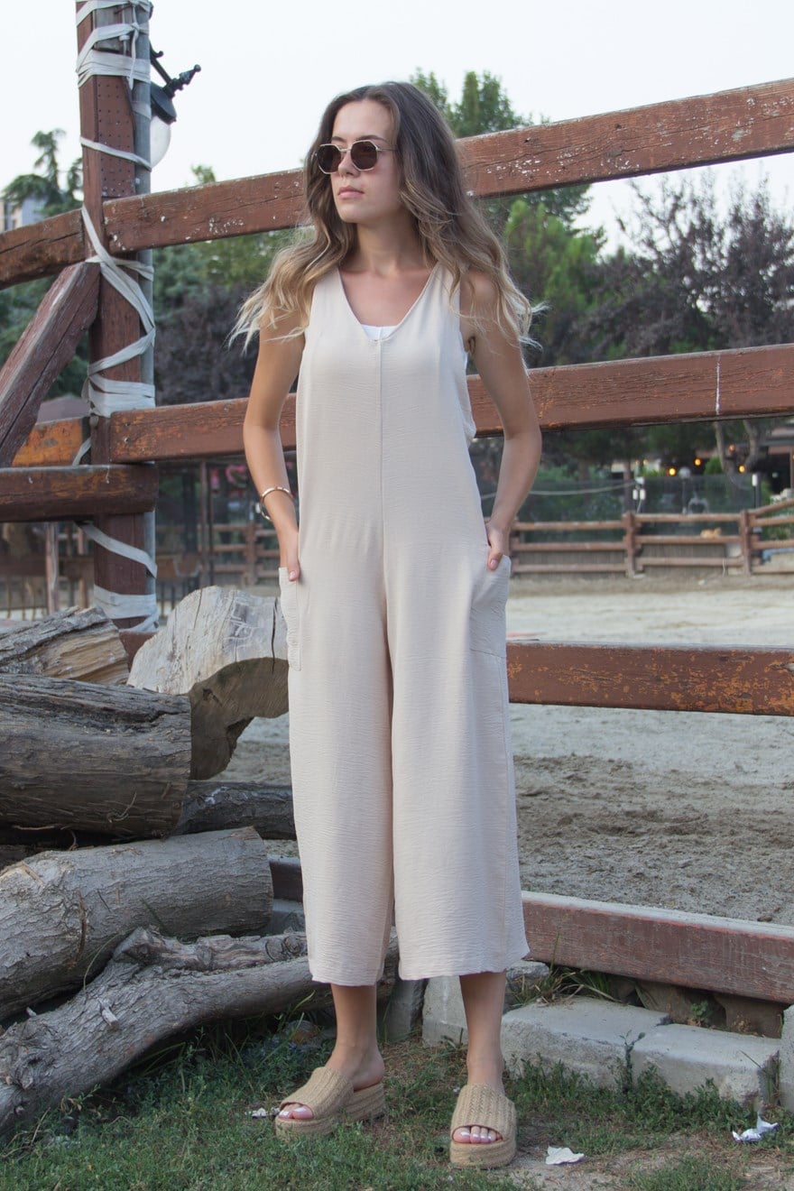 Salaş Viskon Tulum - Krem - Dominatrend