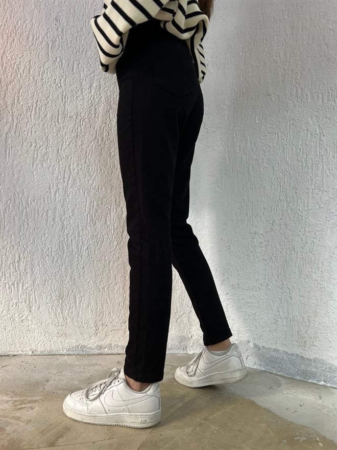 Siyah Mom Jean  - Dominatrend