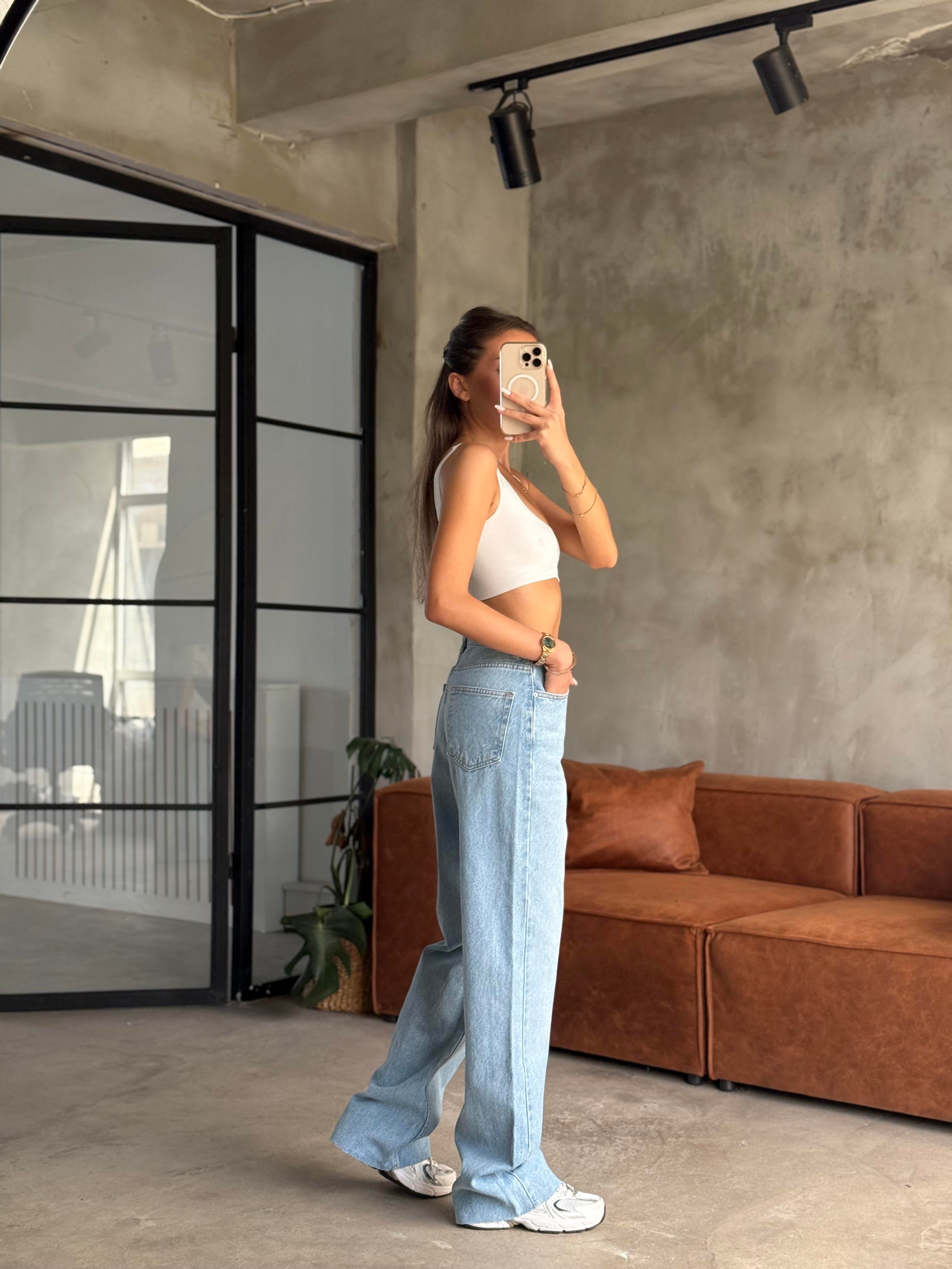 Straight Fit Jean - Açık Mavi - Dominatrend