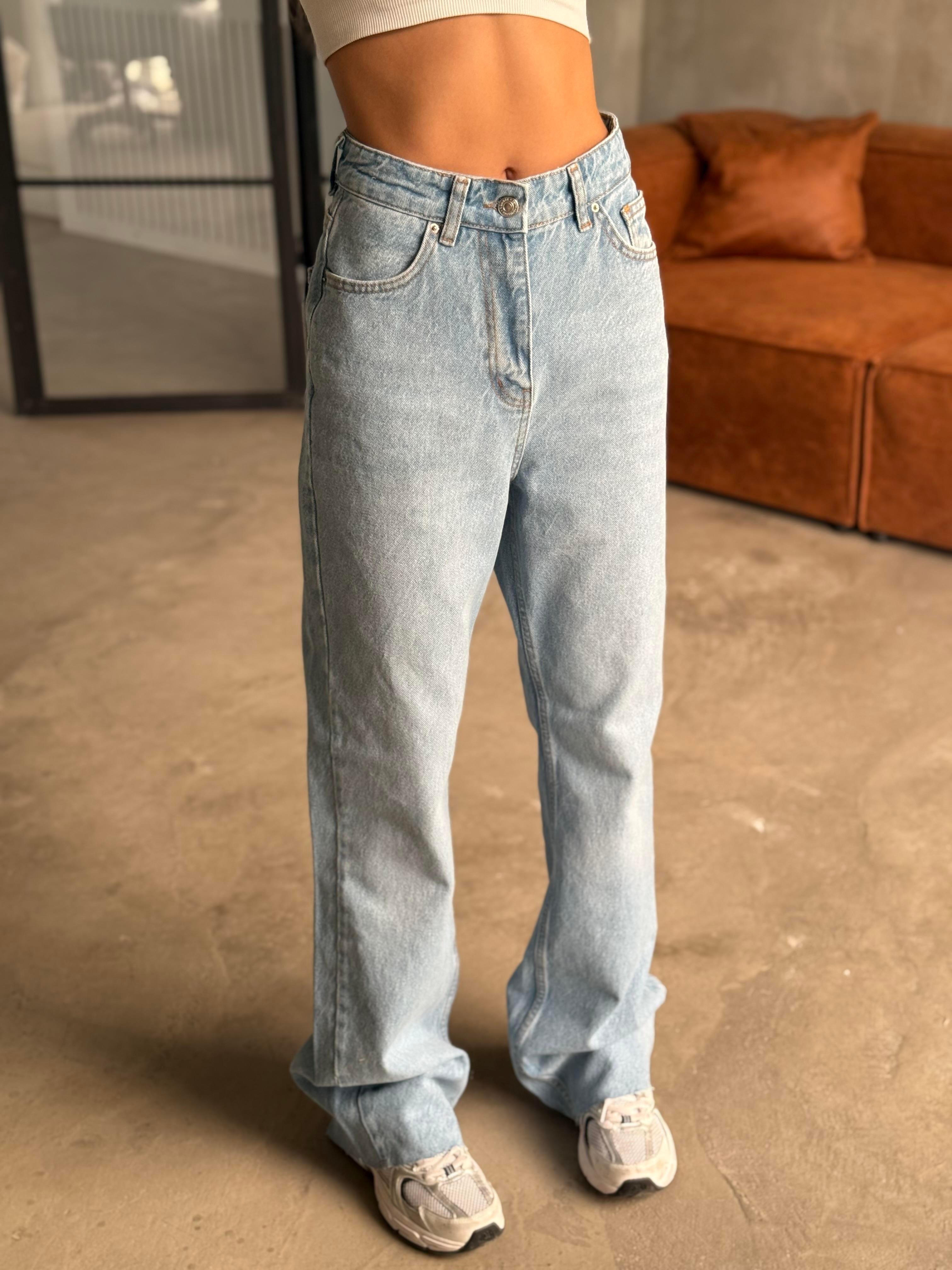 Straight Fit Jean - Açık Mavi - Dominatrend