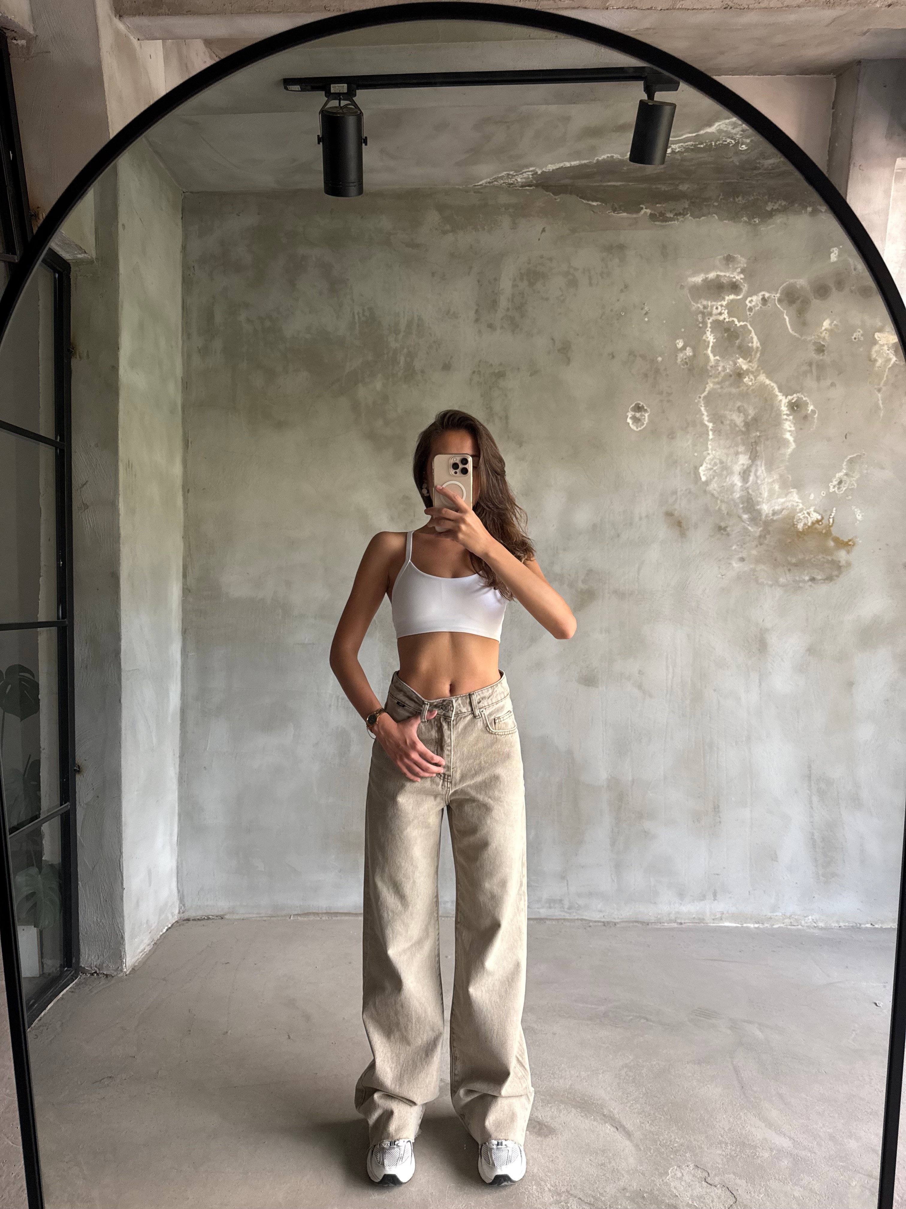 Straight Fit Jean - Yıkamalı Taş - Dominatrend