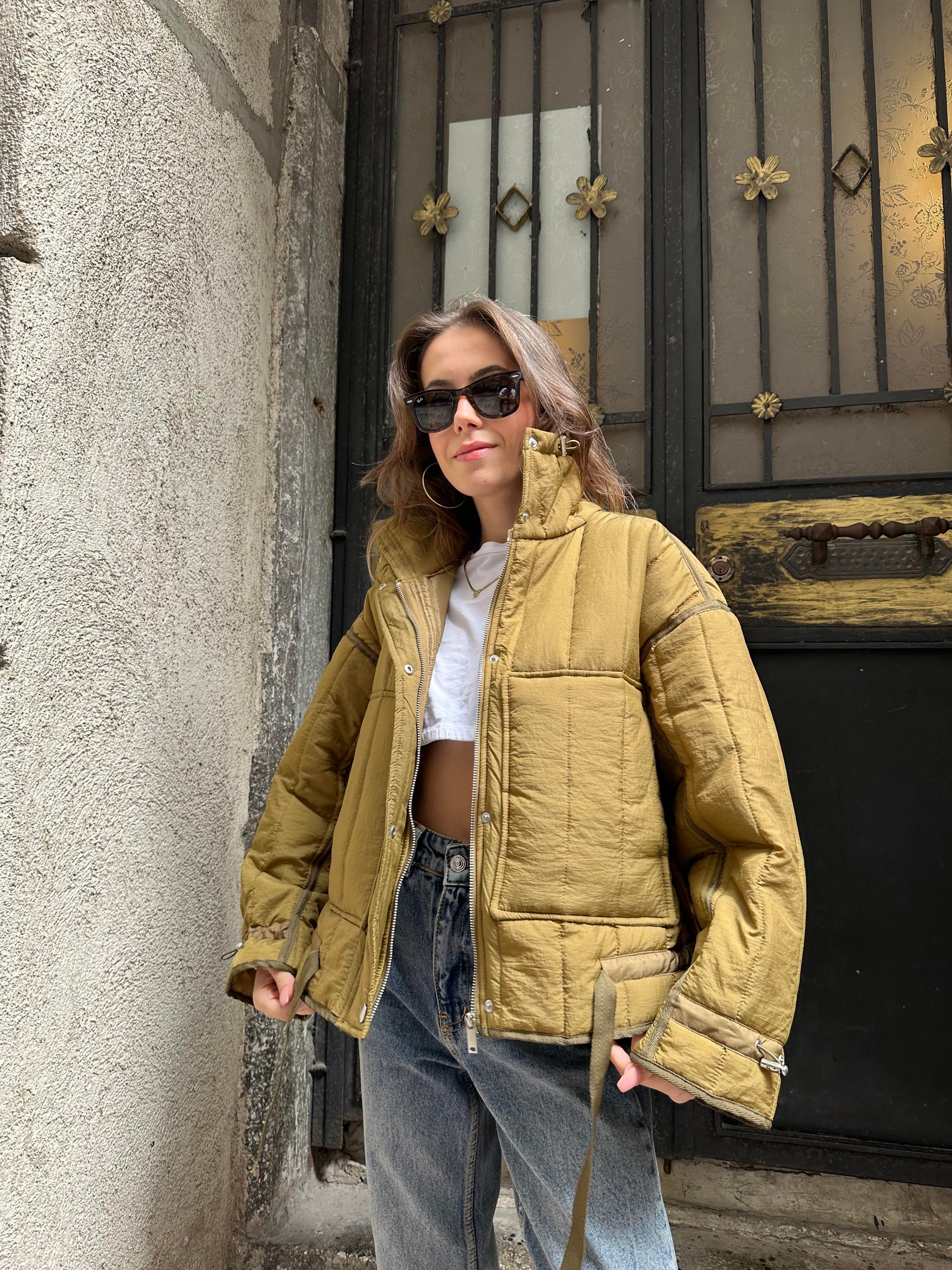 Su İtici Puffer Ceket - Yeşil - Dominatrend