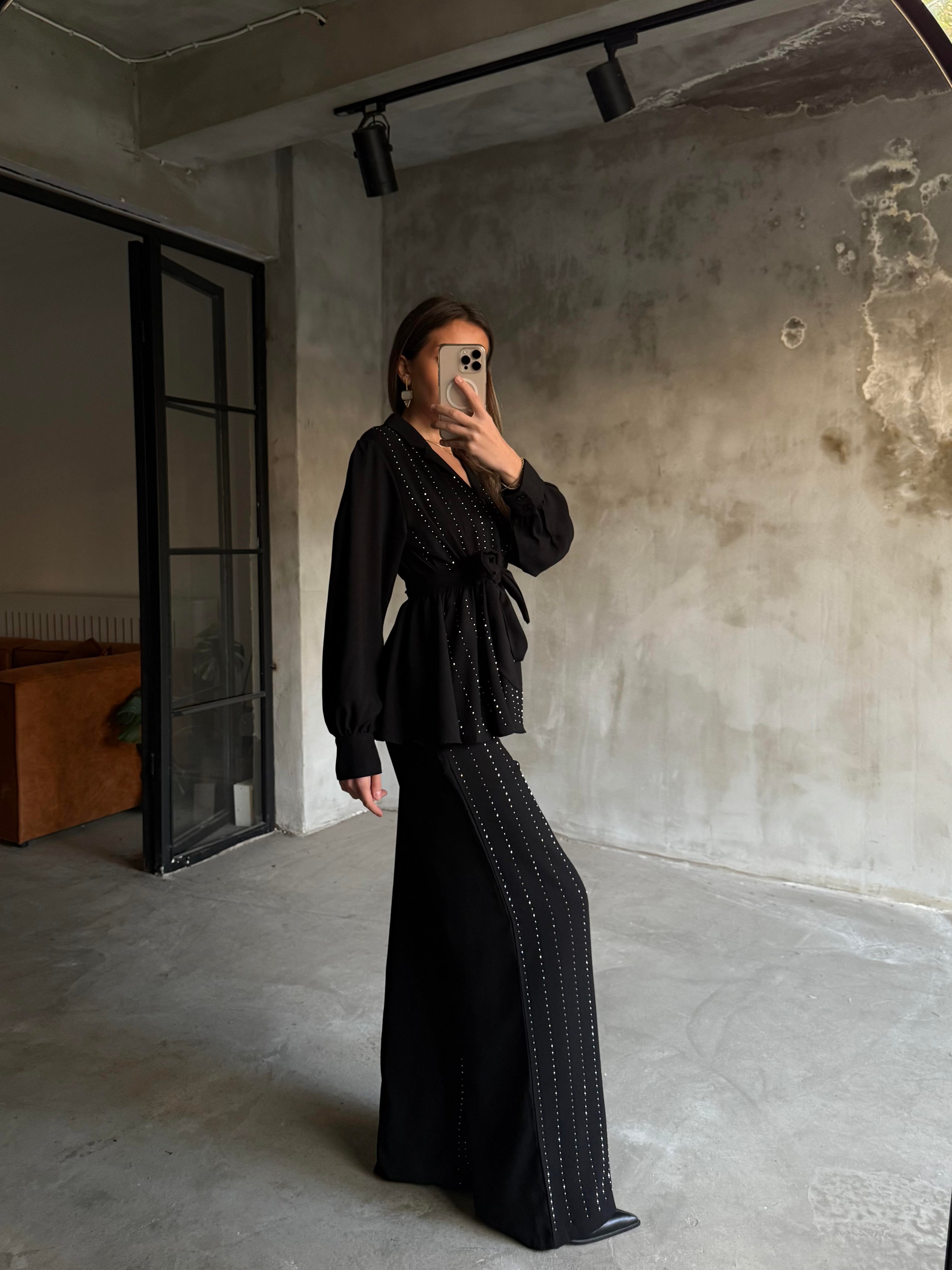 Taşlı Krep Takım - Dominatrend