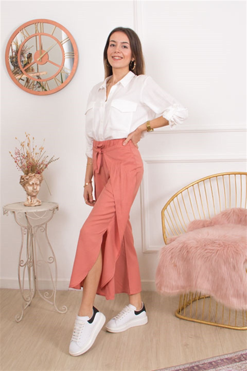 Yarasa Pantolon - pudra - Dominatrend