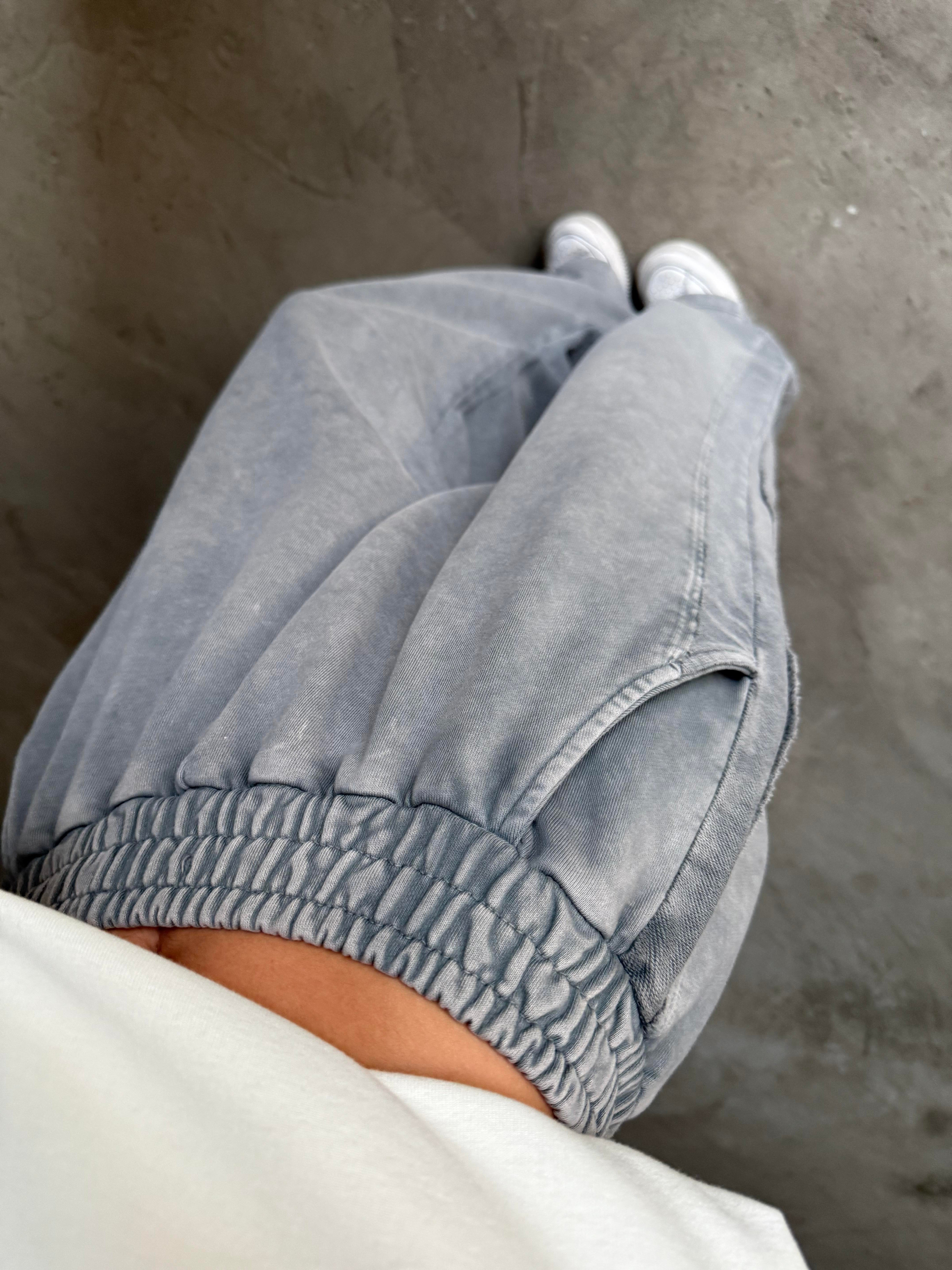 Yıkamalı Baggy Eşofman Altı - Dominatrend