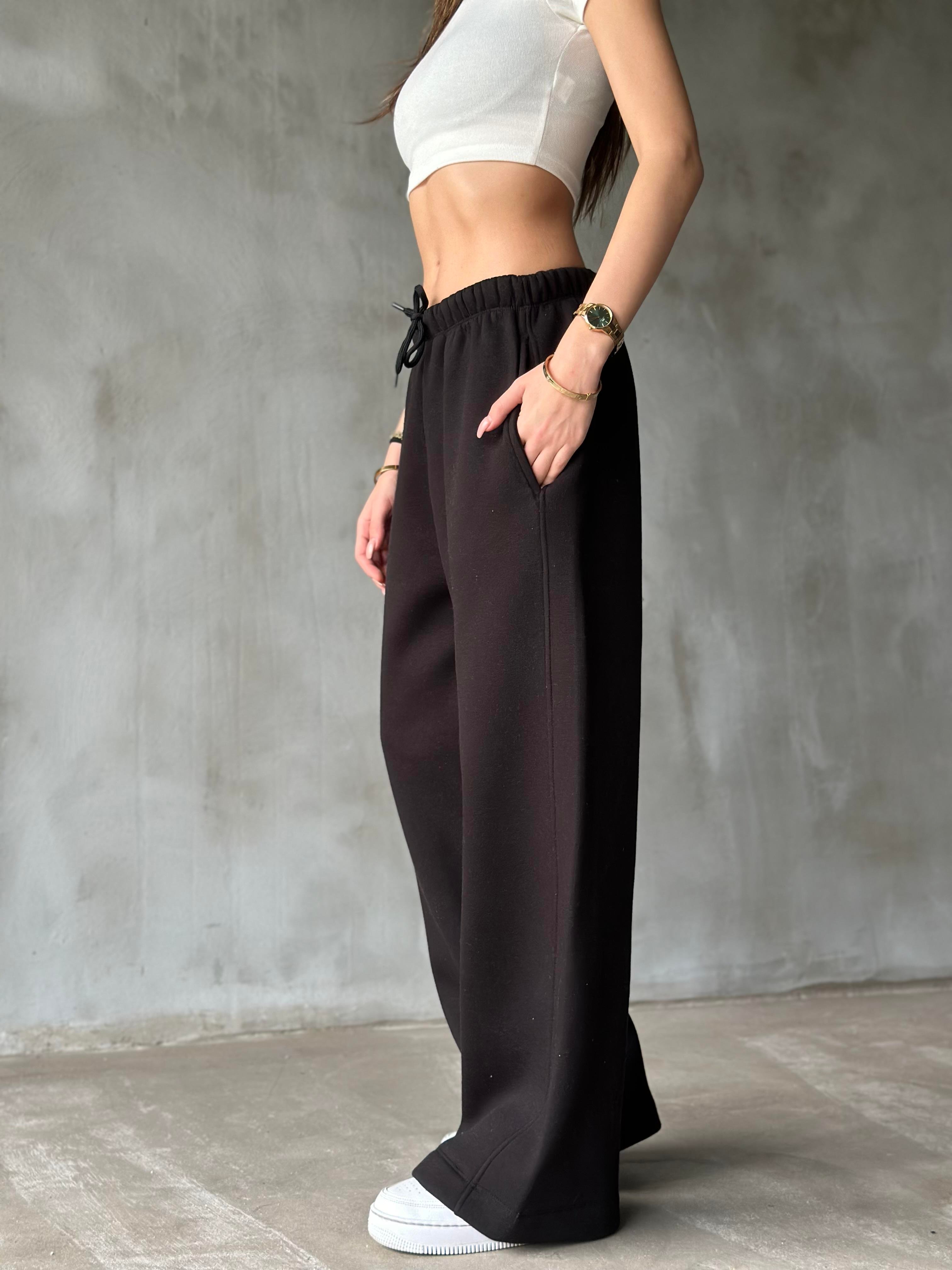 ZR Straıght Fit Eşofman Altı - Siyah - Dominatrend