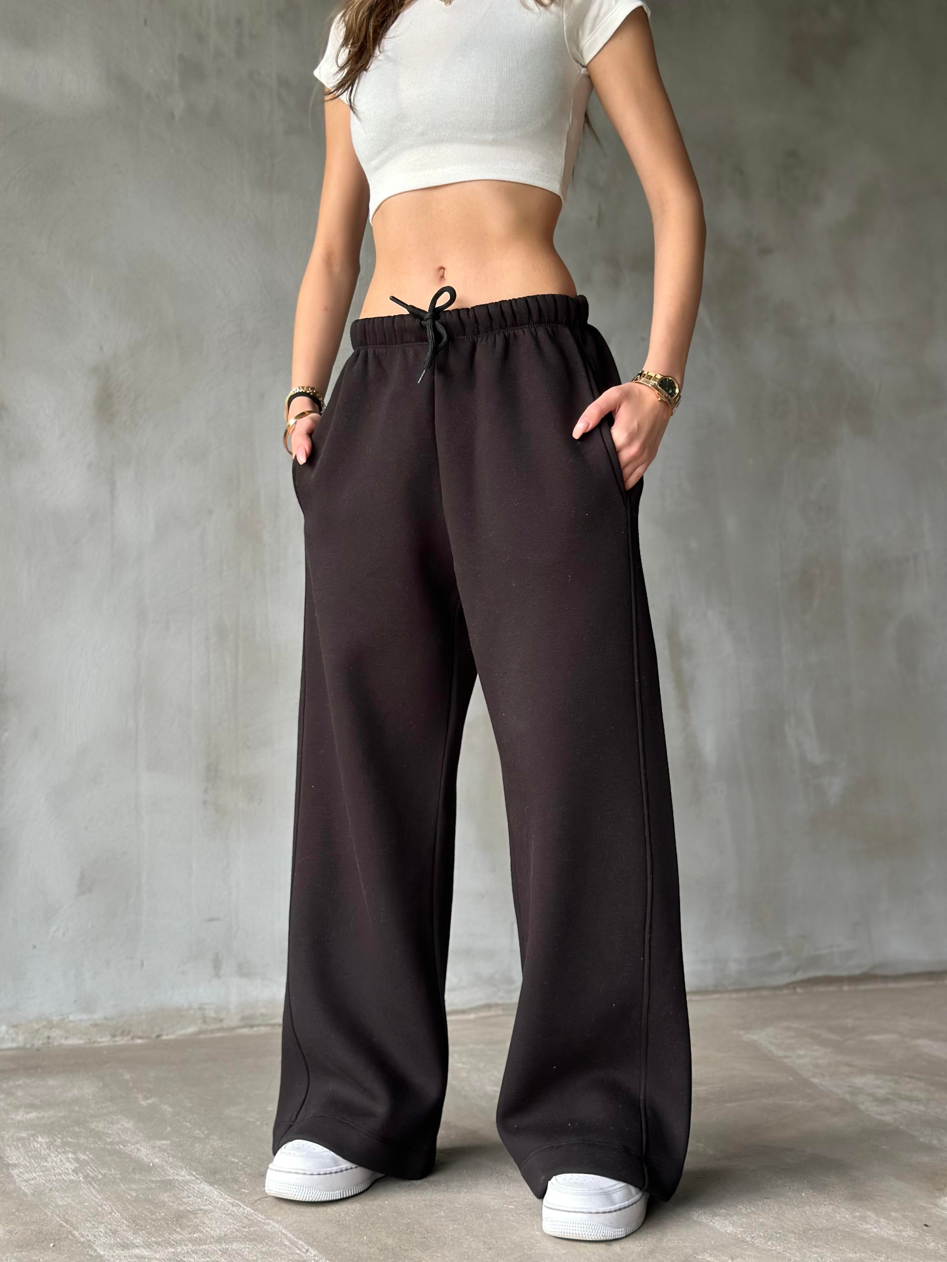 ZR Straıght Fit Eşofman Altı - Siyah - Dominatrend