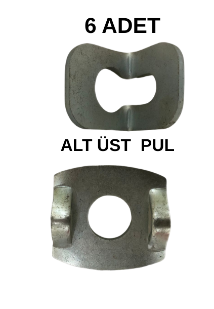 Hububat Mibzeri Ekim Ünitesi Sabitleme Alt ve Üst Pul Takımı-6 Adet