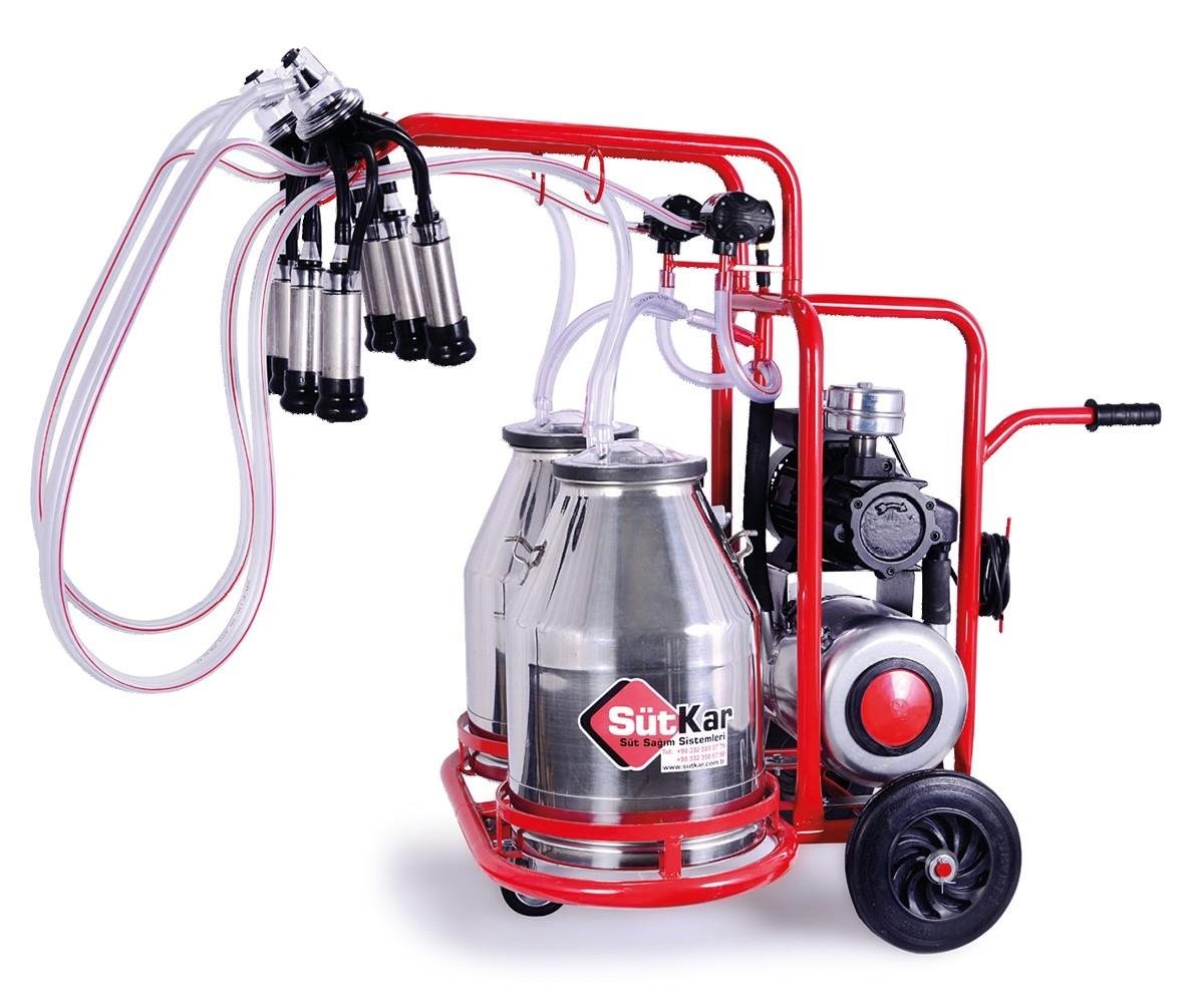 MOBİL ÇİFT SAĞIMLI ÇİFT KROM GÜĞÜMLÜ KURU SÜT SAĞIM MAKİNASIMOBİL ÇİFT SAĞIMLI ÇİFT KROM GÜĞÜMLÜ KURU SÜT SAĞIM MAKİNASI