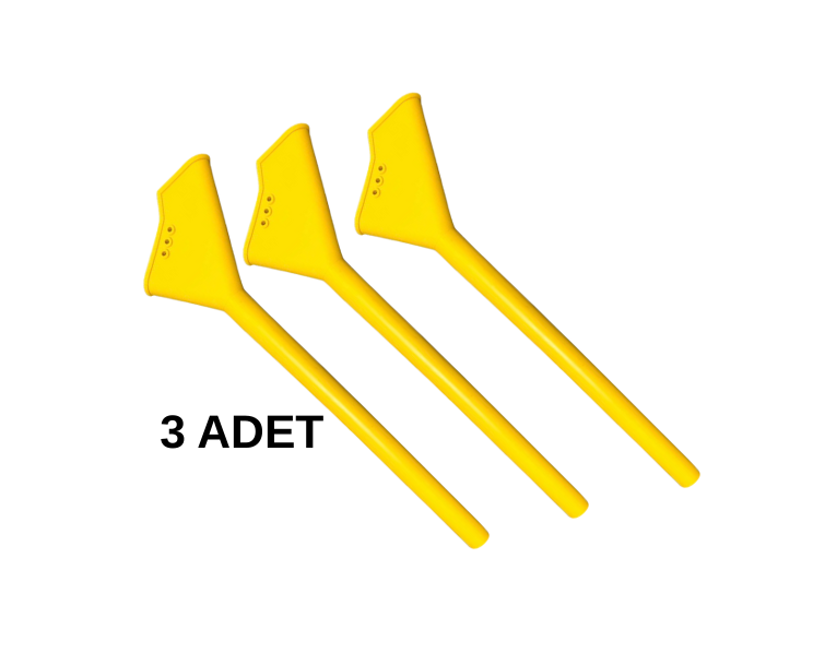 ÖZDUMAN-ÖZDÖKER KOMPLE SARI HORTUM MİBZER Kafalı ÇİZME TRAKTÖR GÜBRE 3-ADET