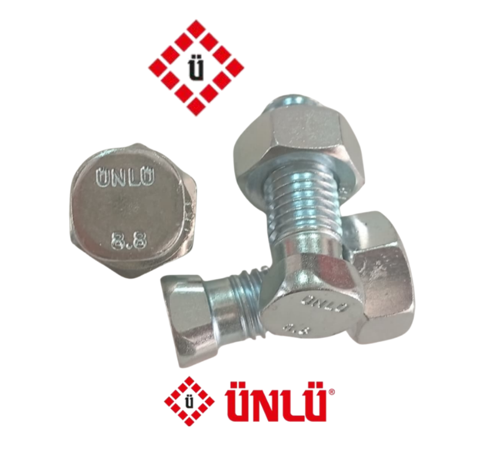 ÜNLÜ - M12 BIÇAK CİVATASI - KARE BAŞLI - 3 ADET 