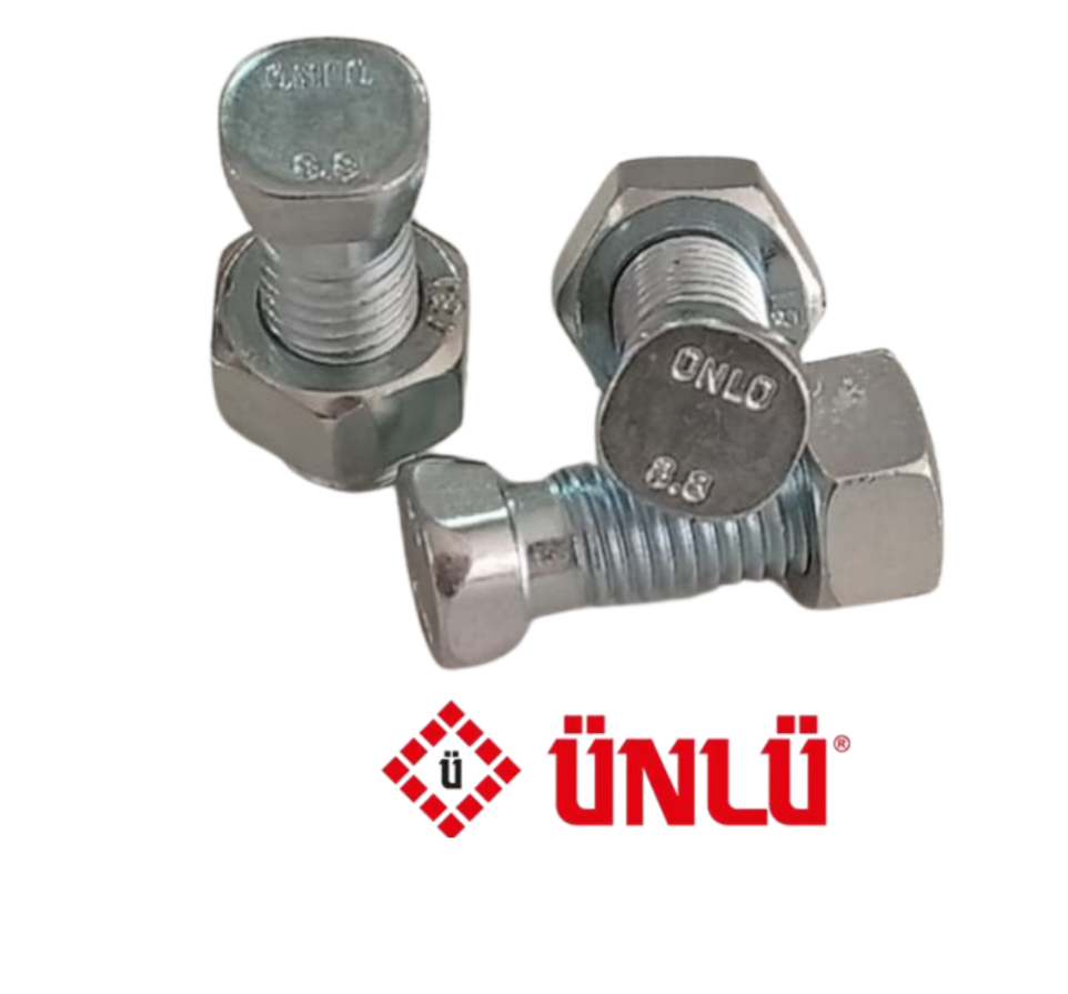 ÜNLÜ - M12 BIÇAK CİVATASI - KARE BAŞLI - 3 ADET 