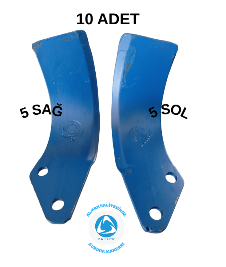 ZAHLER - ROTATİL BIÇAĞI - C TİPİ(7Mm) - 10 ADET(5 Sağ - 5 Sol) 