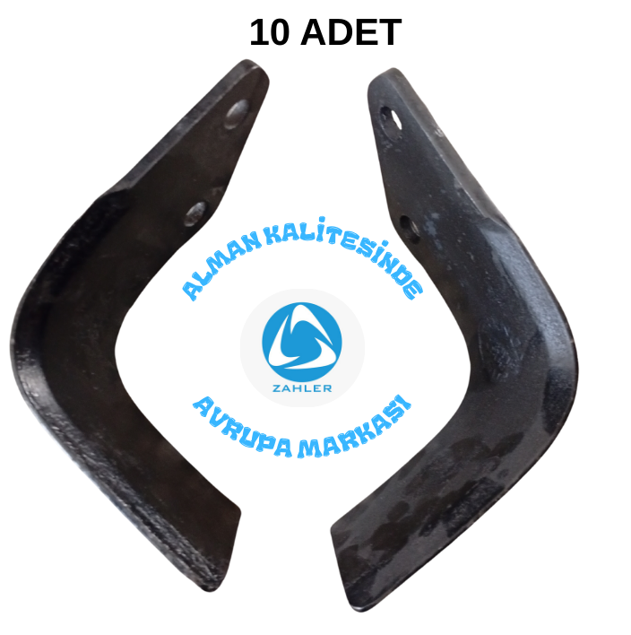 ZAHLER - ROTAVATÖR BIÇAĞI - L TİPİ - 10 ADET(5 Sağ - 5 Sol) 