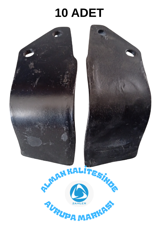 ZAHLER - ROTAVATÖR BIÇAĞI - L TİPİ - 10 ADET(5 Sağ - 5 Sol) 