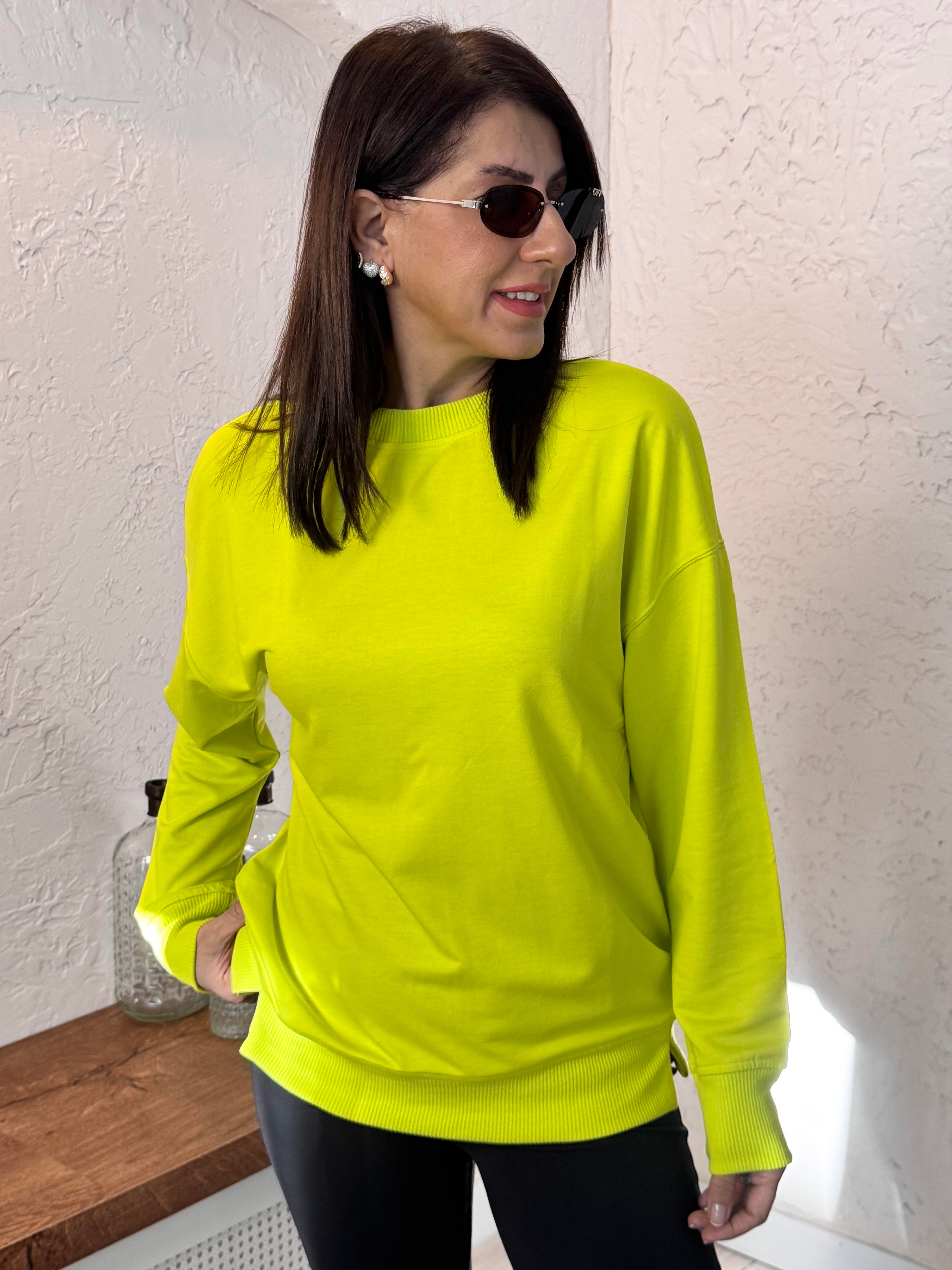 1.Sınıf Kalite Basic Sweat  Sarı