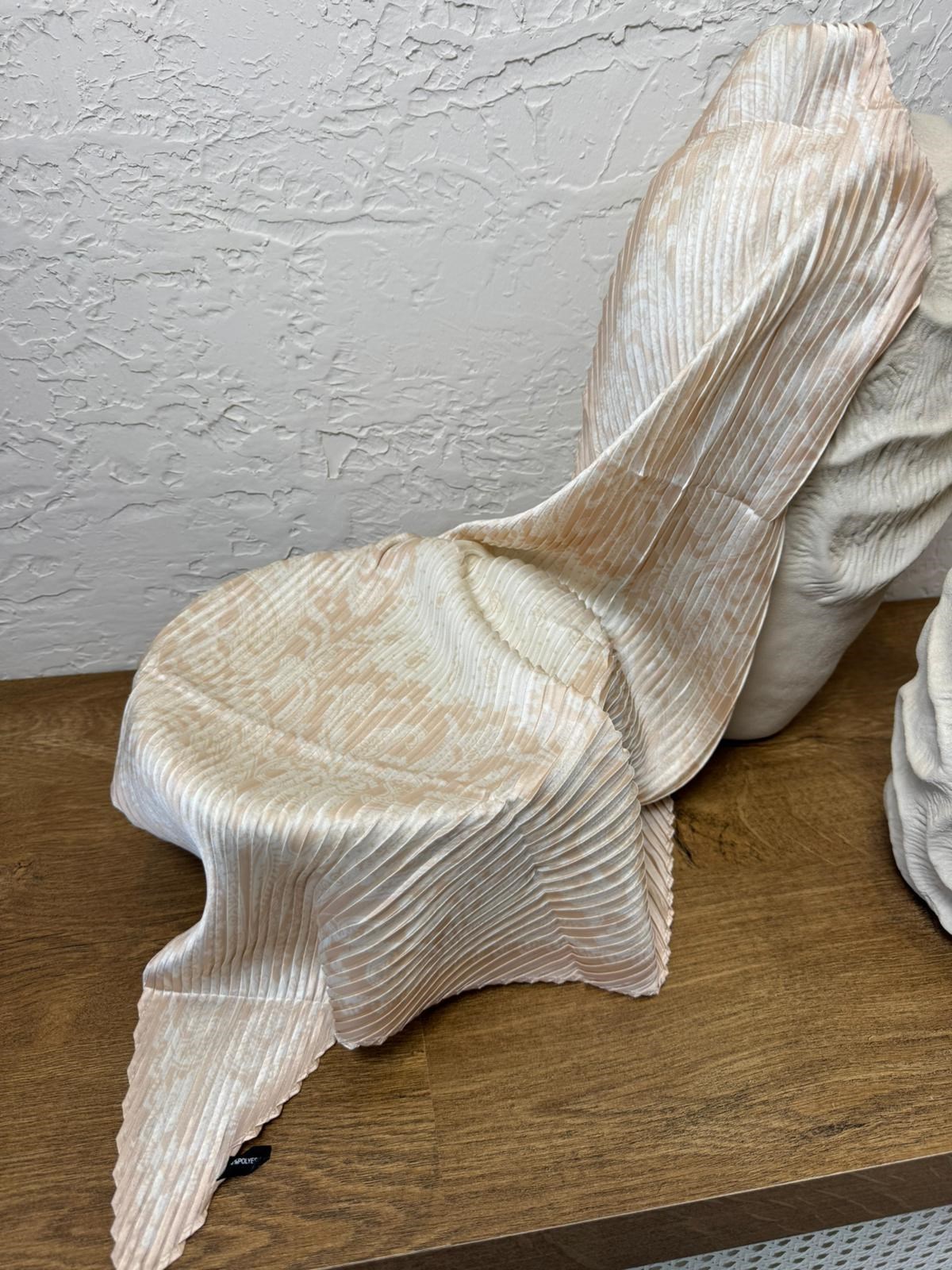 60*60 Pliseli Saten Fular