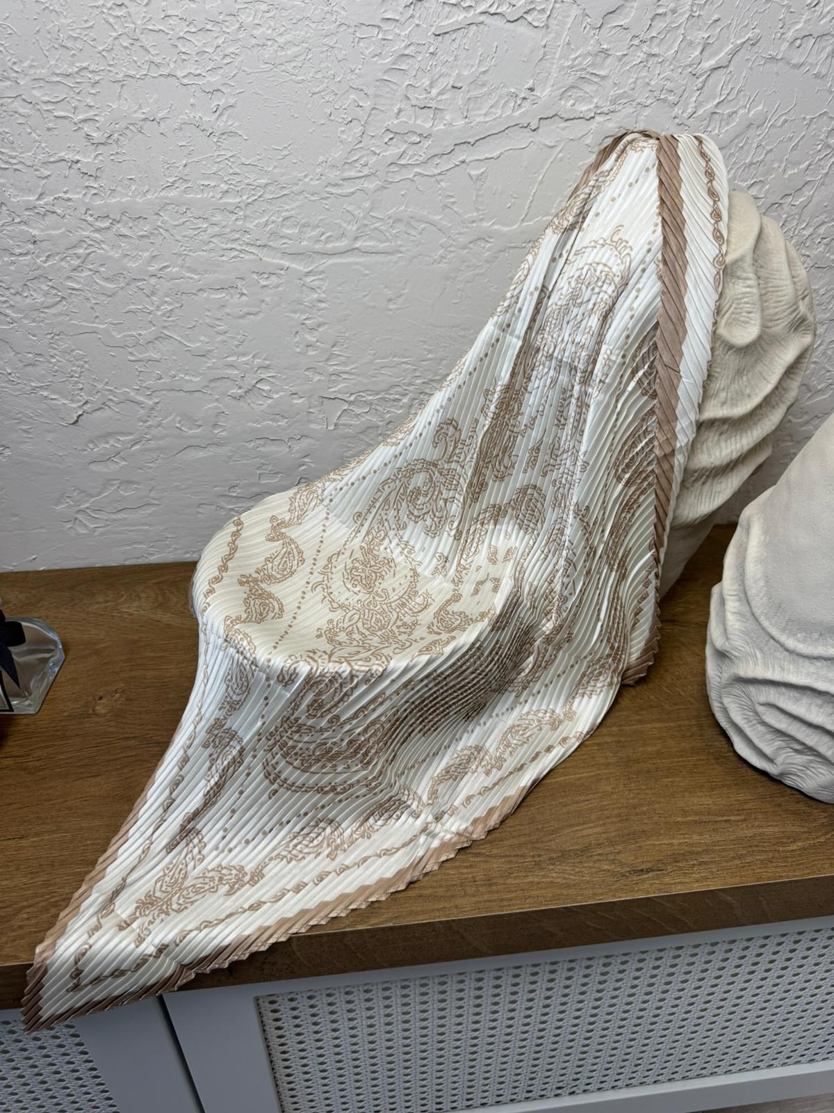 60*60 Pliseli Saten Fular