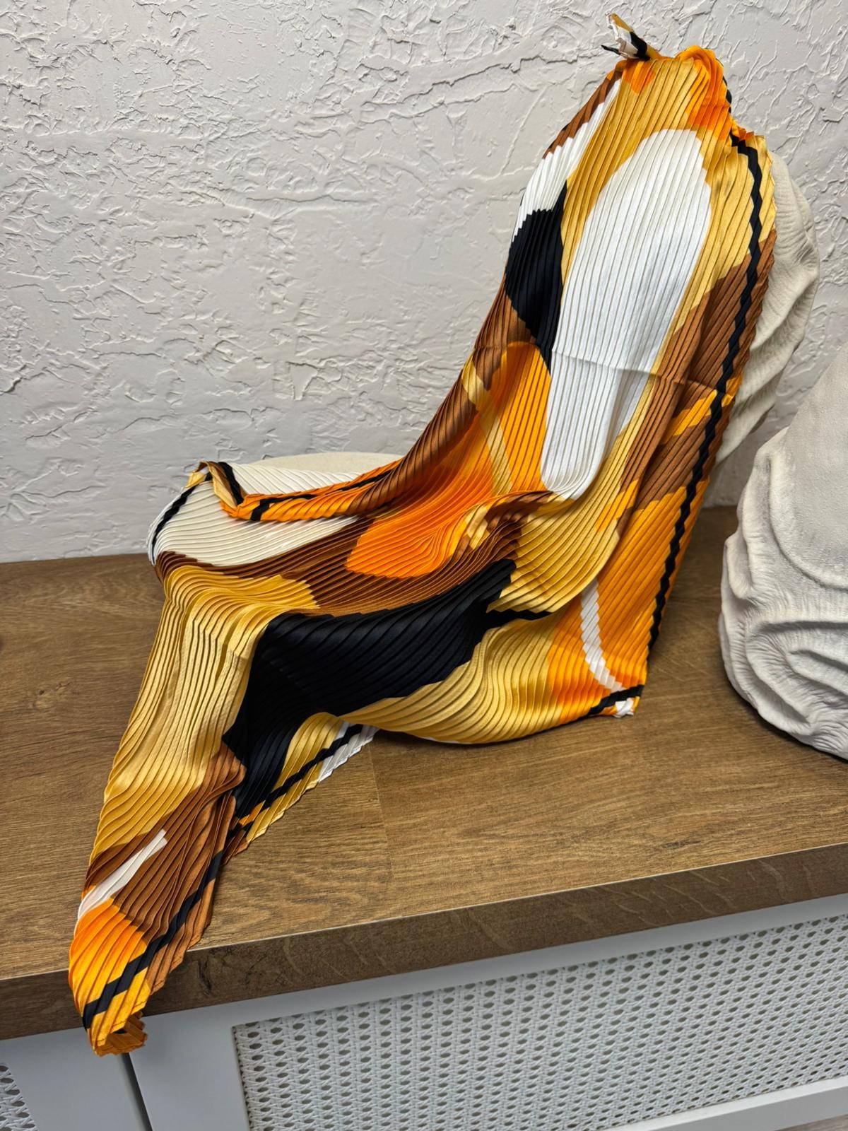 60*60 Pliseli Saten Fular